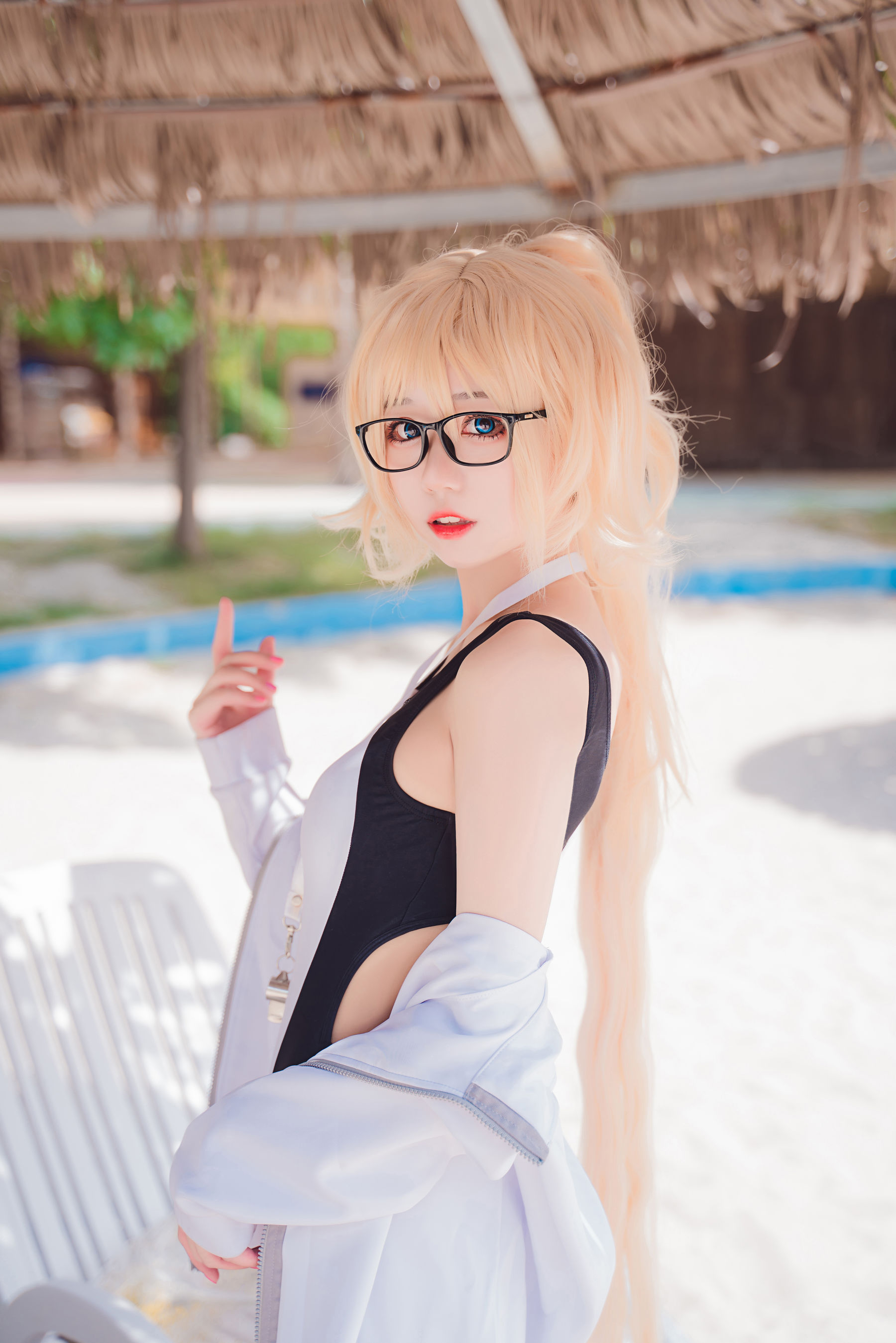 猫君君MaoJun – 贞德竞技泳装 [46P]