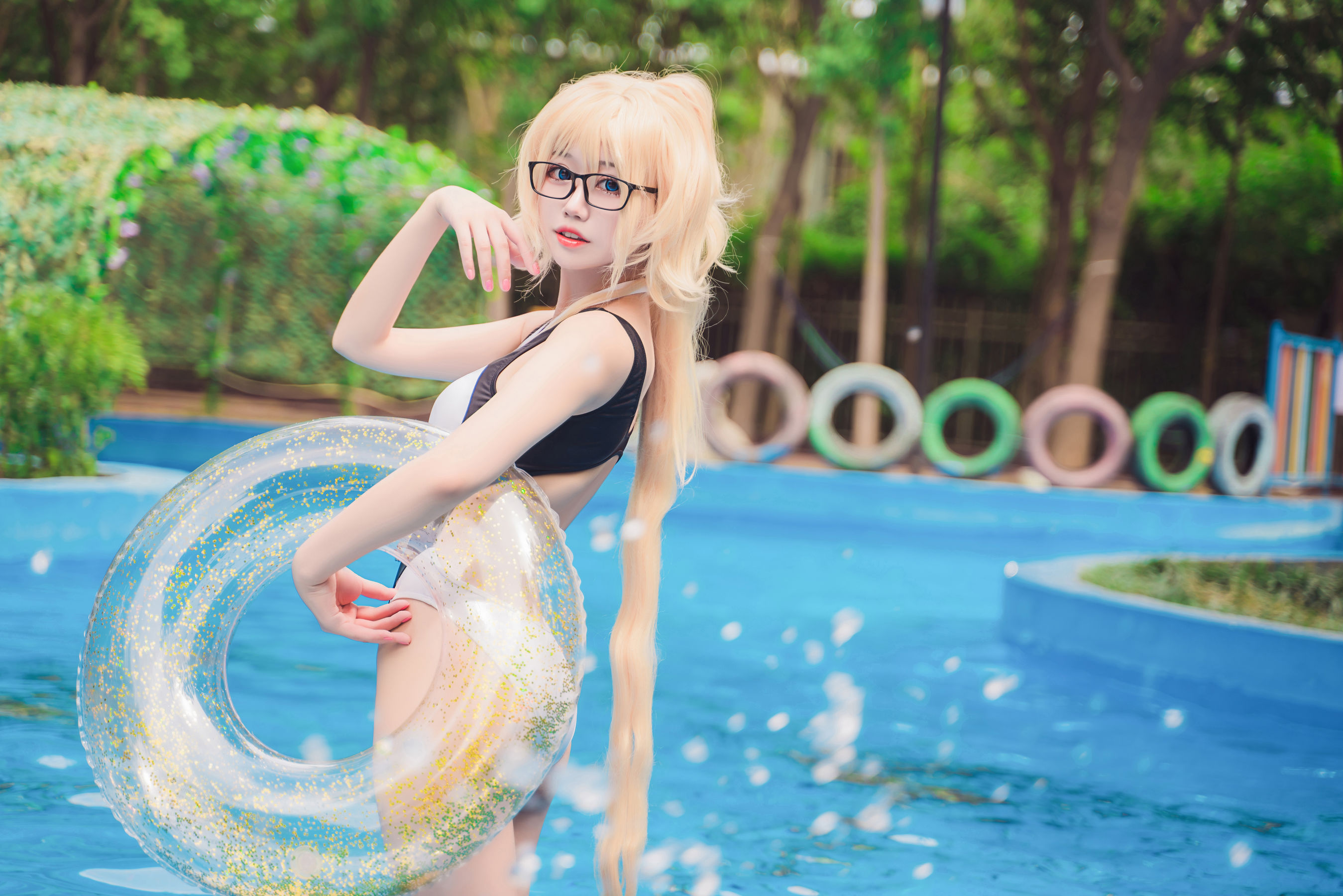 猫君君MaoJun – 贞德竞技泳装 [46P]