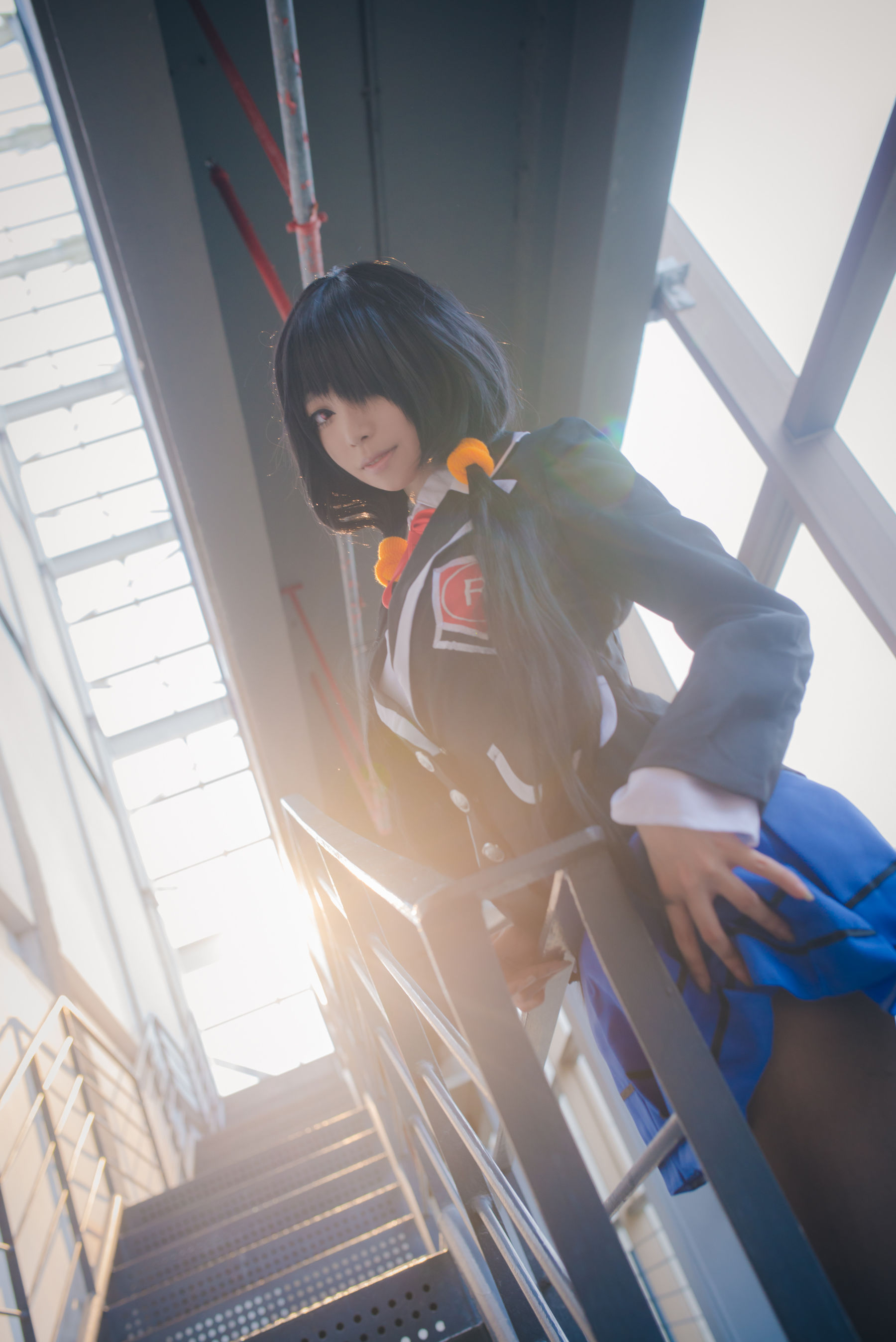 长腿Coser青青子Js – 狂三校服 [16P]