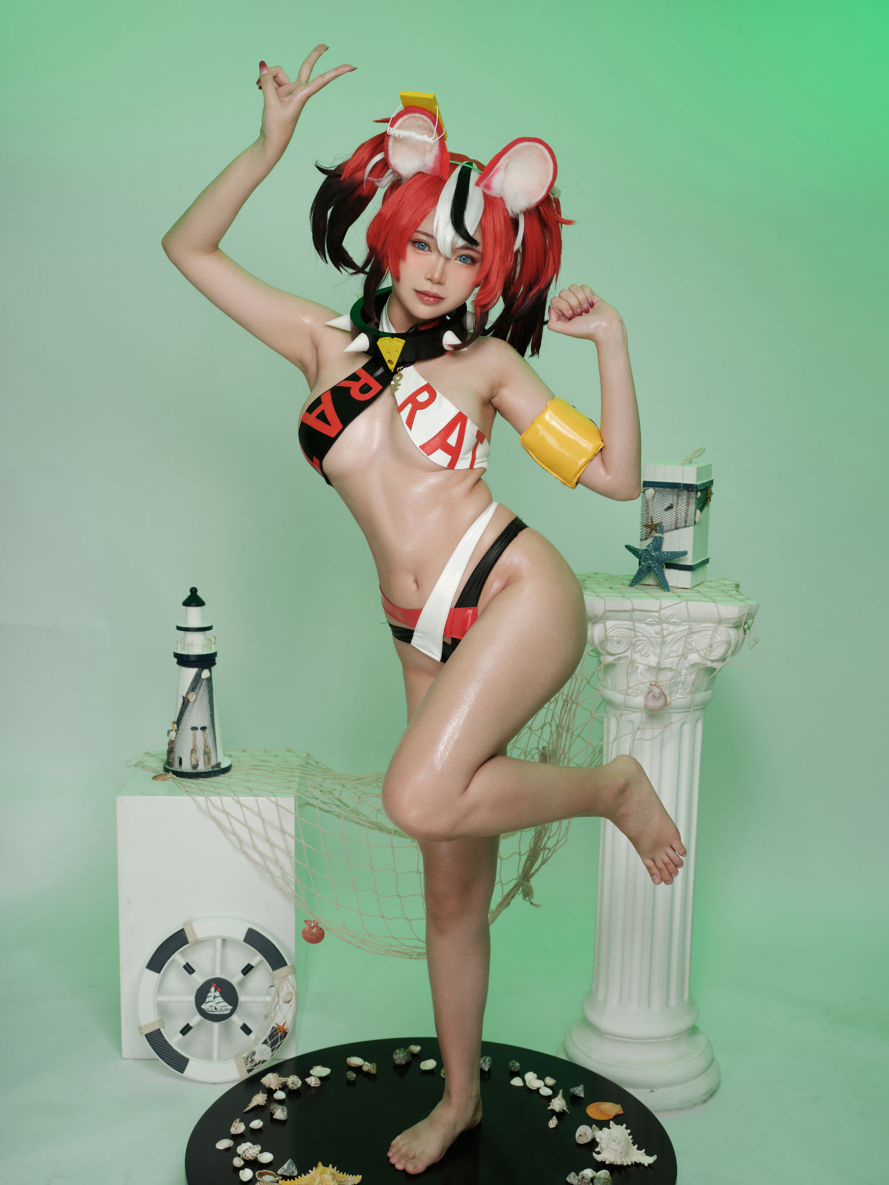 ZinieQ – Hakos Baelz Pole Dancing [38P]