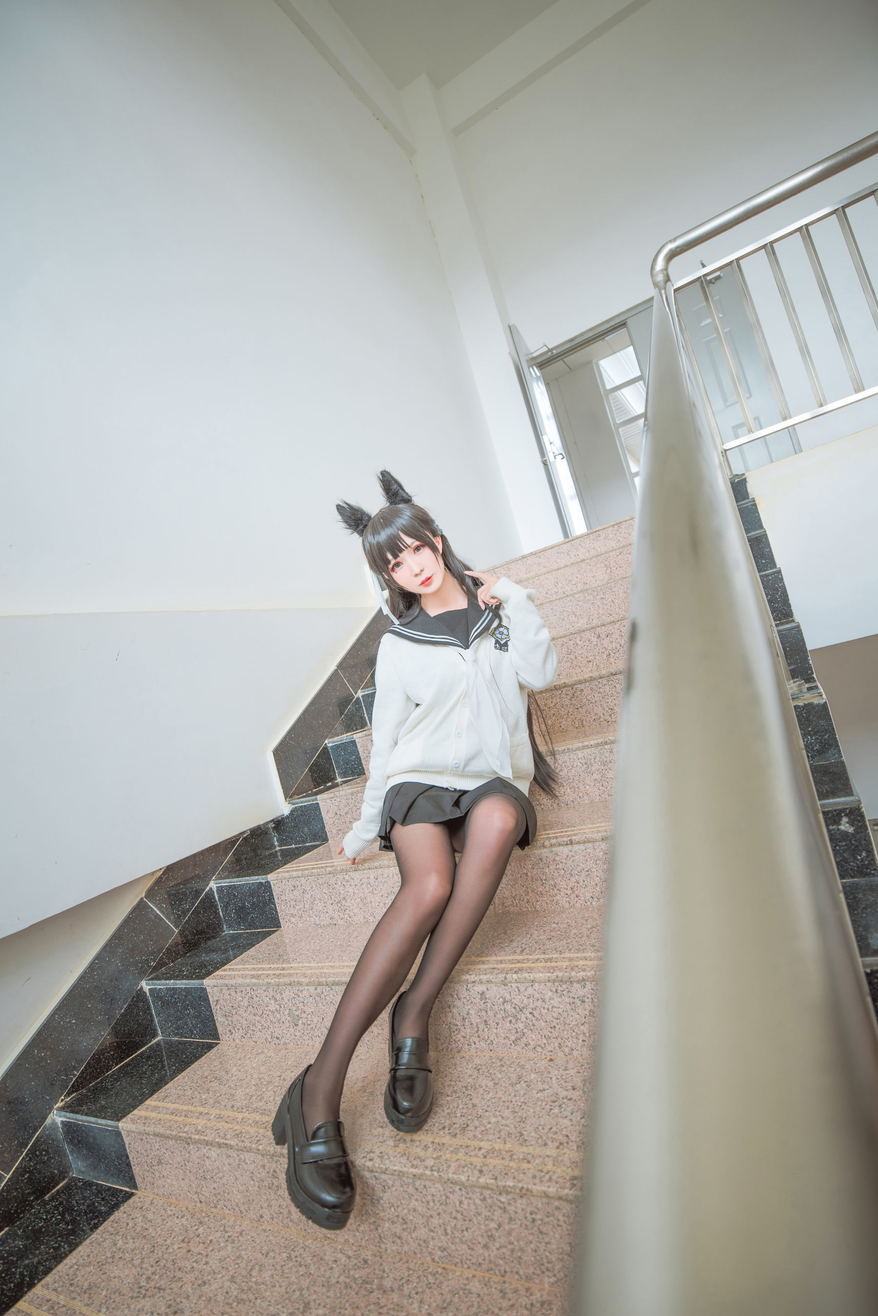 动漫博主北之北 – 碧蓝航线 爱宕JK [9P]