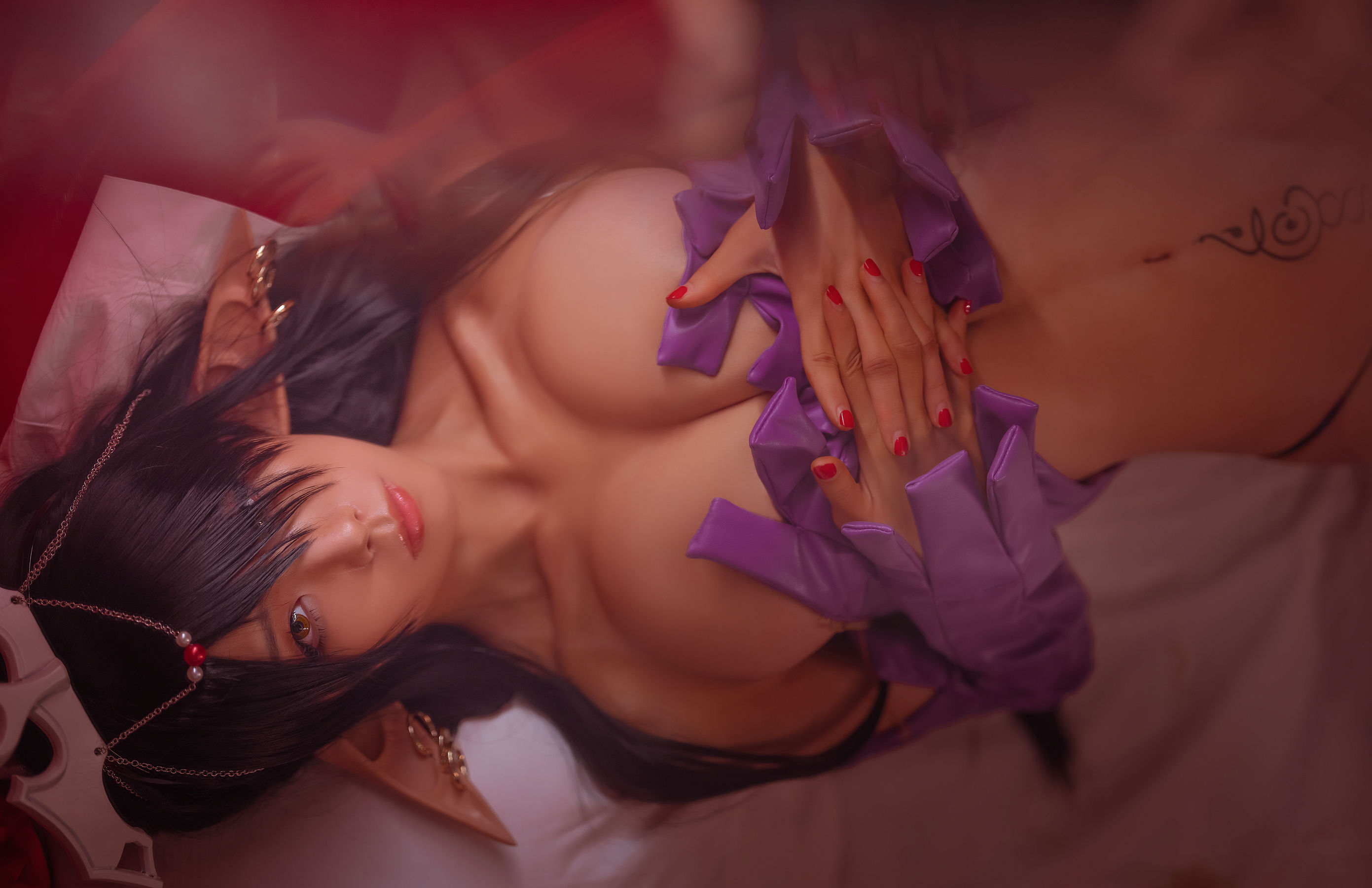 动漫博主水淼aqua 黑暗精灵女王 [31P]