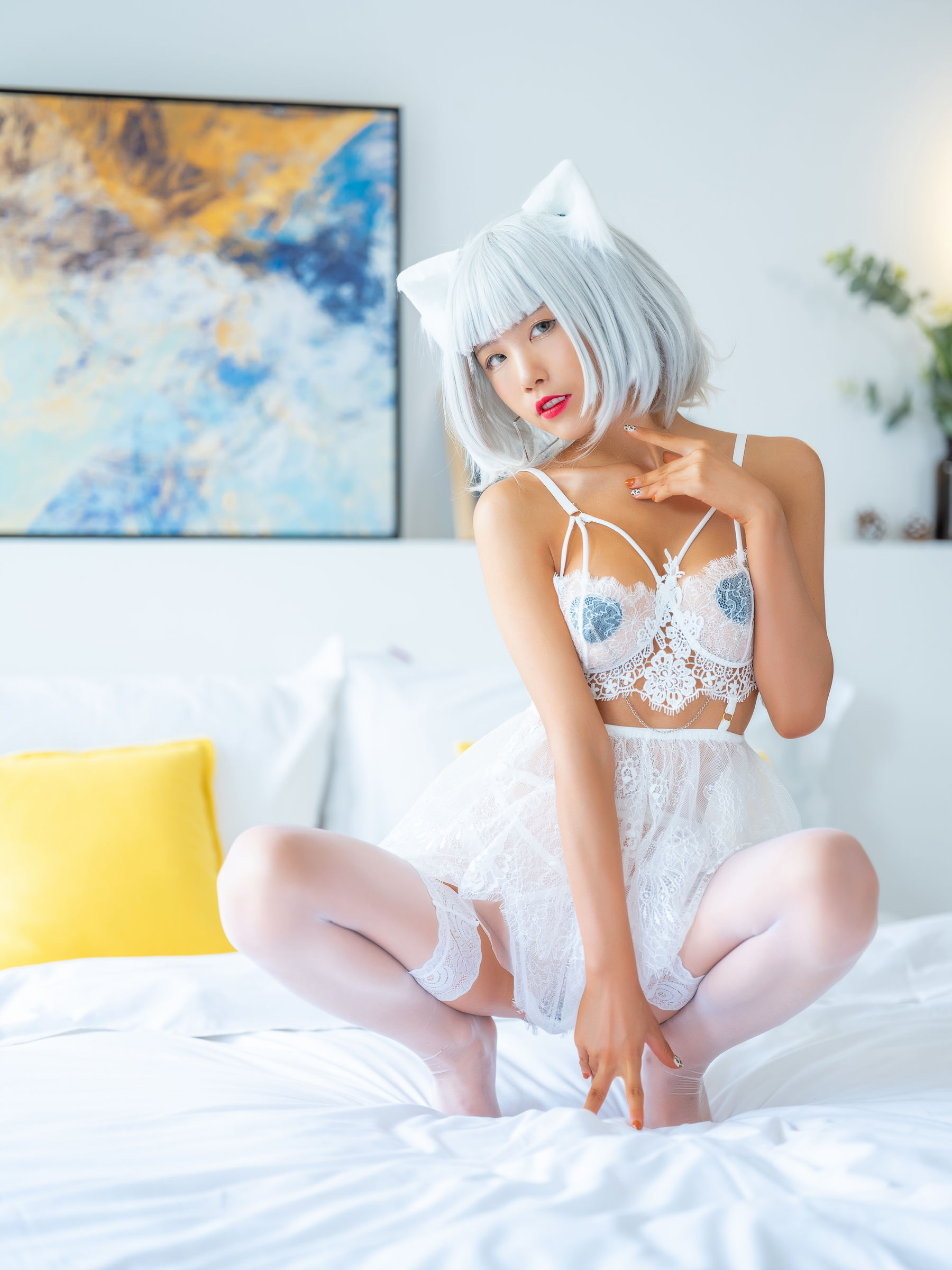 动漫博主水淼aqua 白猫 [52P]