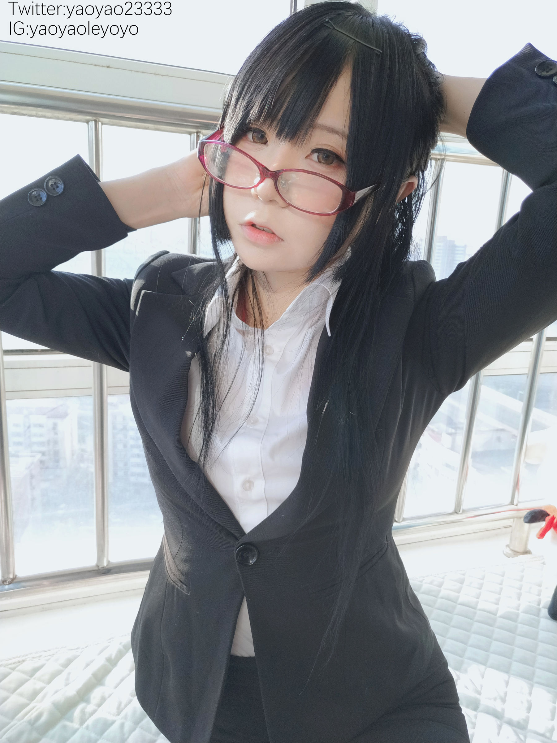 萌妹子Coser摇摇乐yoyo – 补习老师 [104P]