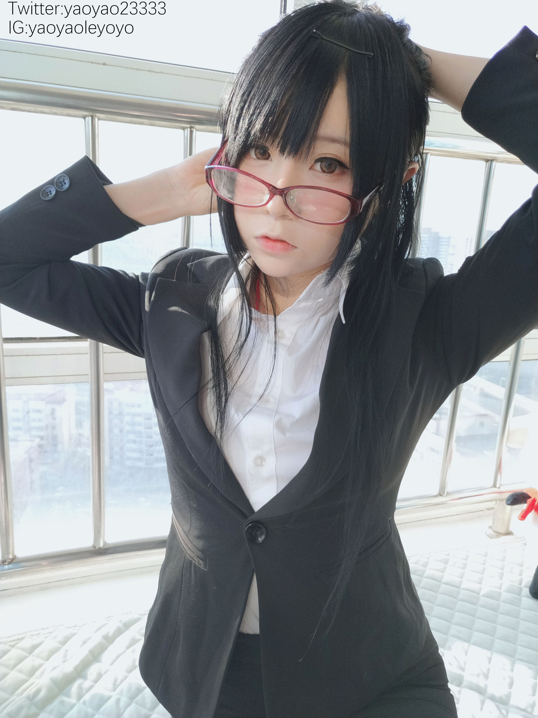 萌妹子Coser摇摇乐yoyo – 补习老师 [104P]