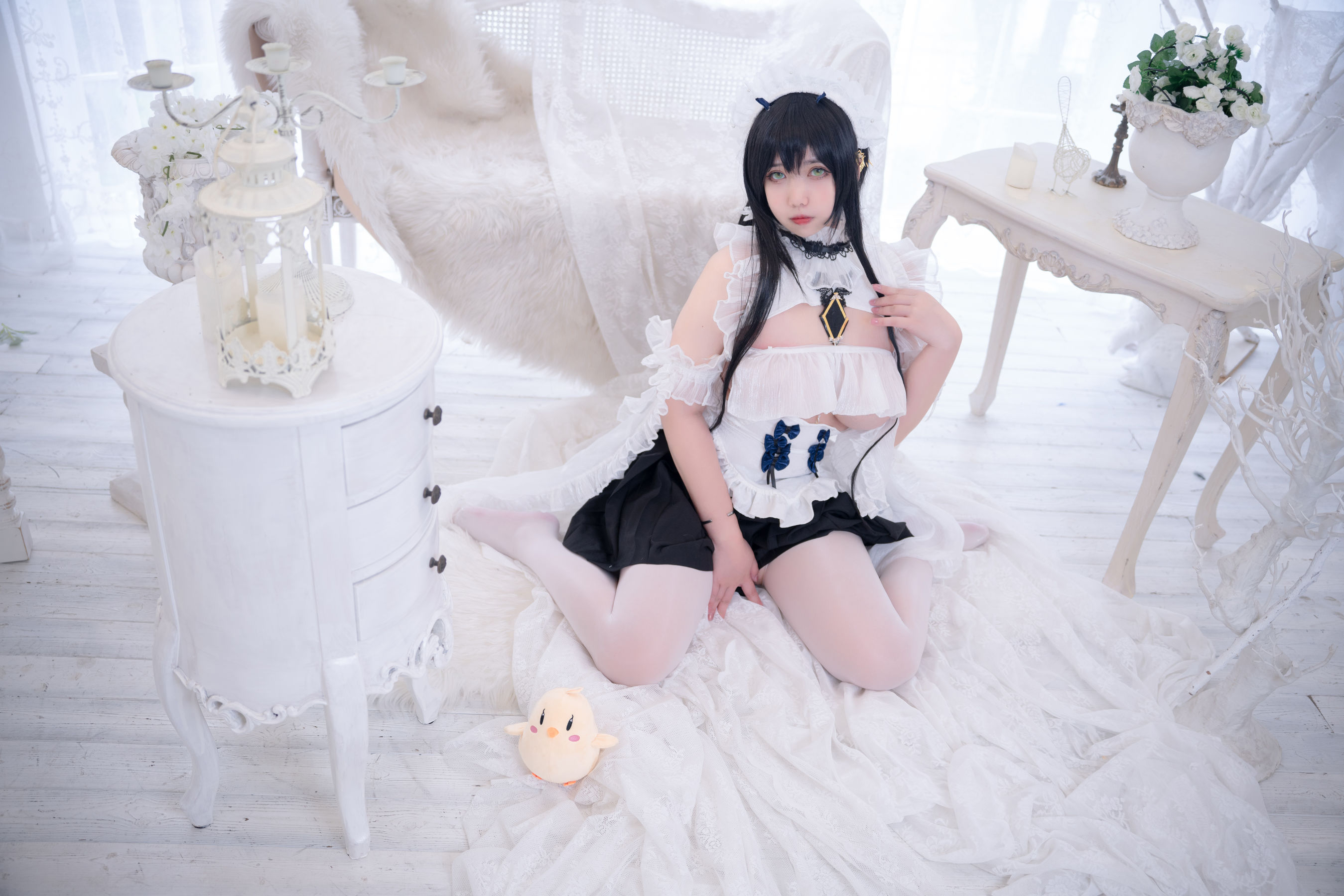 Meroko_魅瞳 – 碧蓝航线 不挠女仆没干劲的小姐姐 [53P]