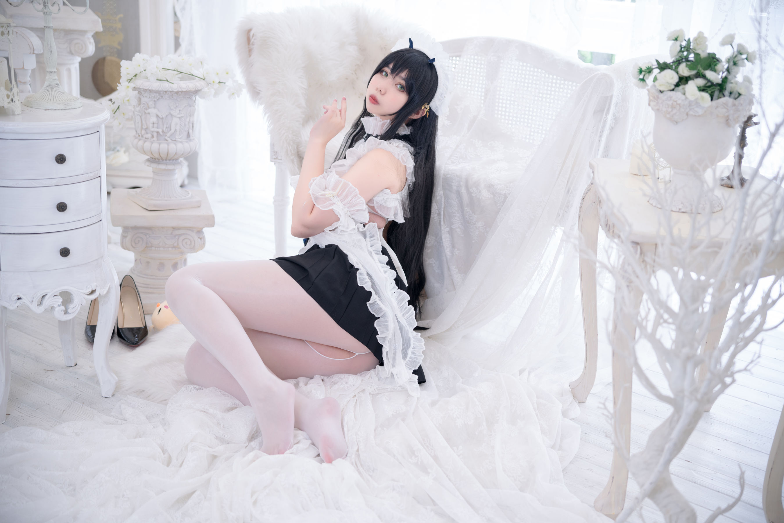 Meroko_魅瞳 – 碧蓝航线 不挠女仆没干劲的小姐姐 [53P]