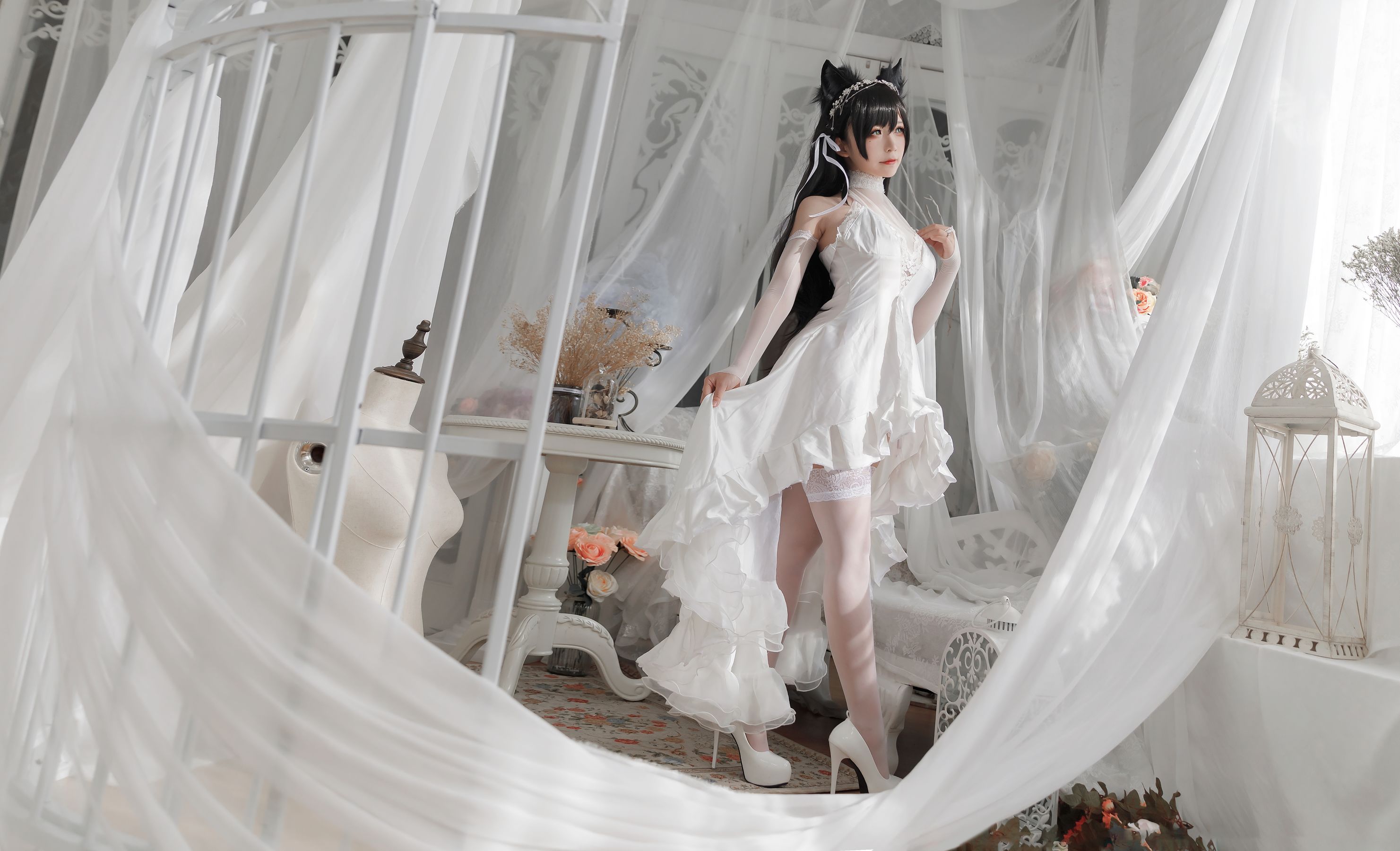 动漫博主樱落酱w – 爱宕花嫁 [19P]