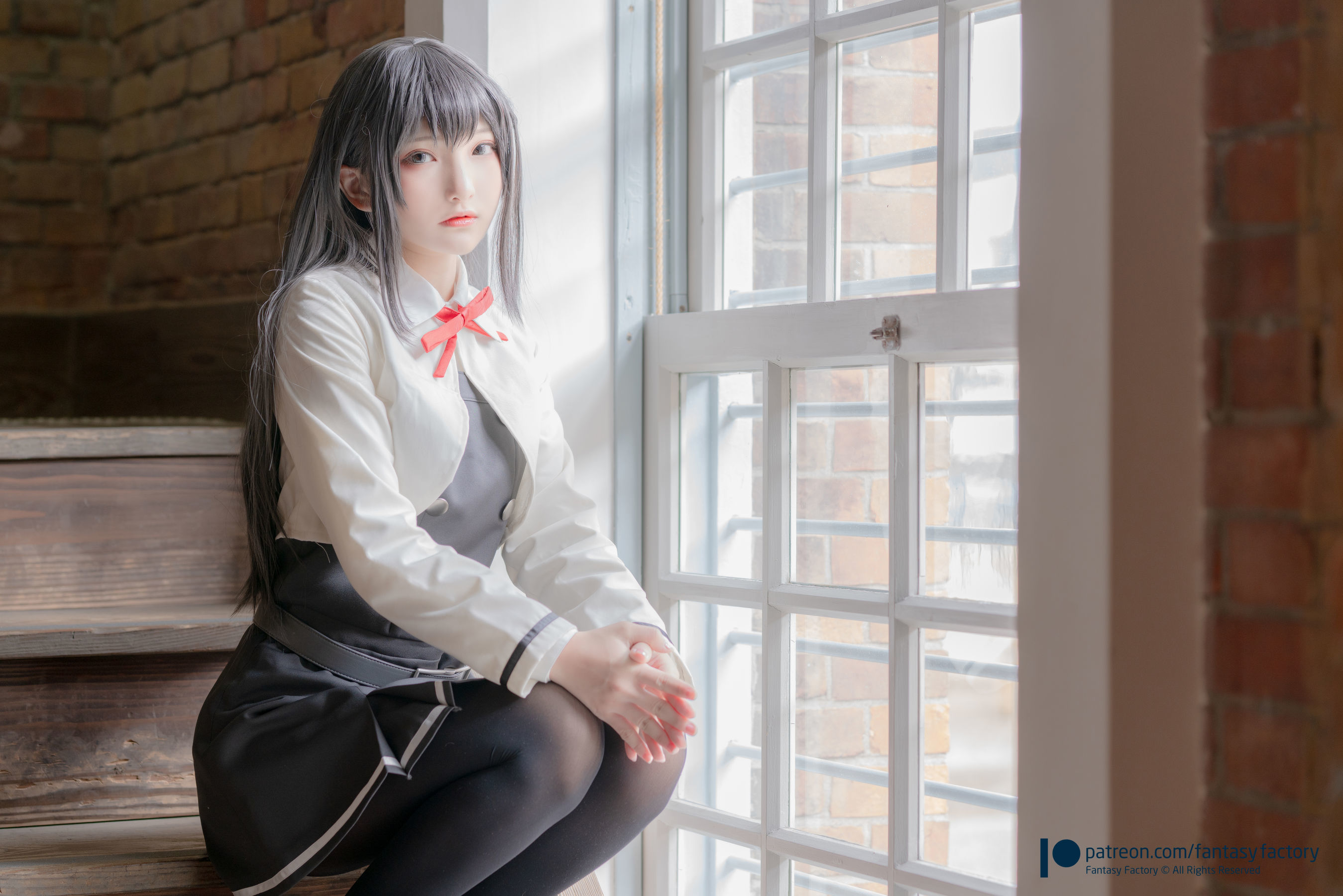 小丁Cosplay 2020.01 [Fantasy Factory] 黑丝 和服 JK [89P]