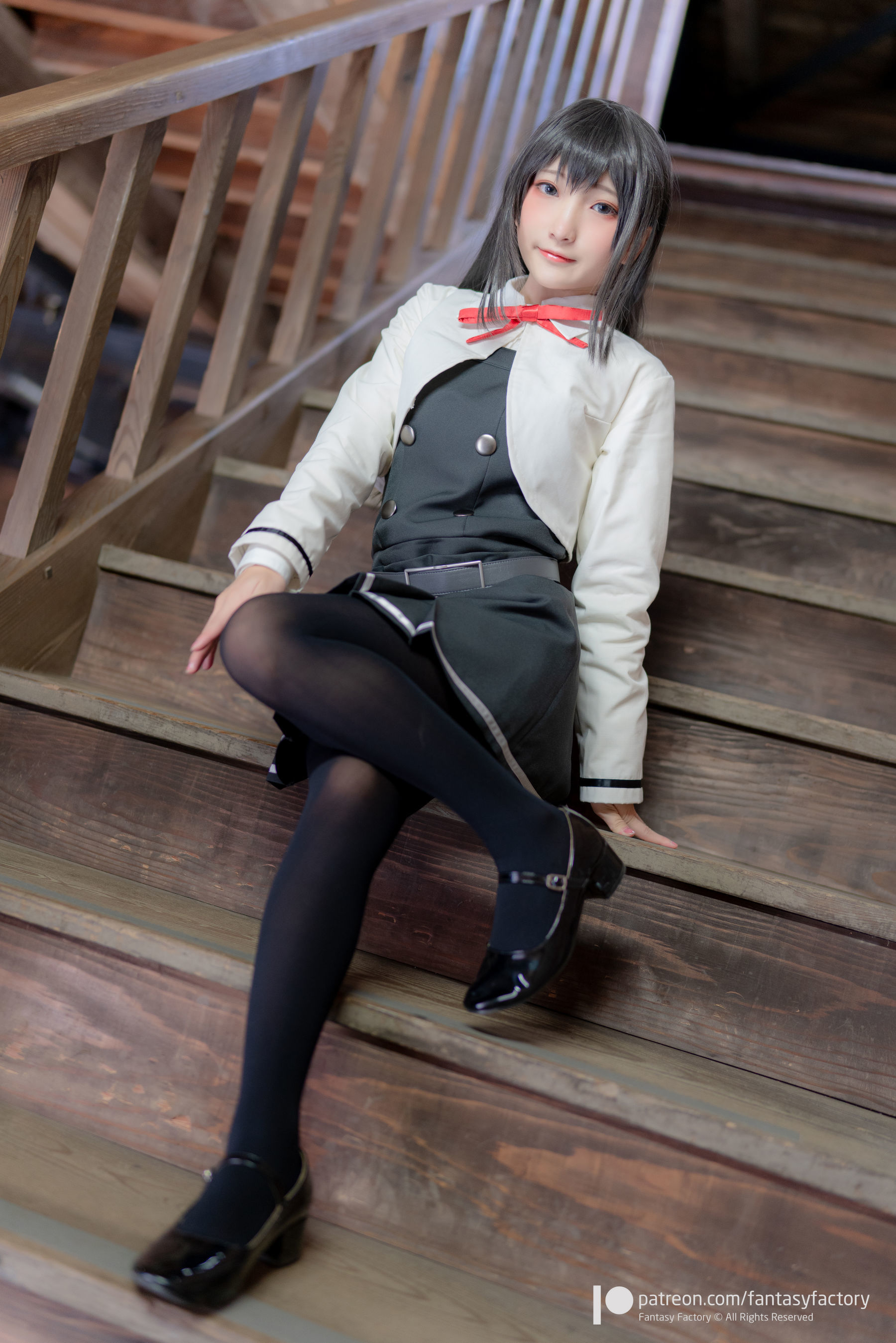 小丁Cosplay 2020.01 [Fantasy Factory] 黑丝 和服 JK [89P]