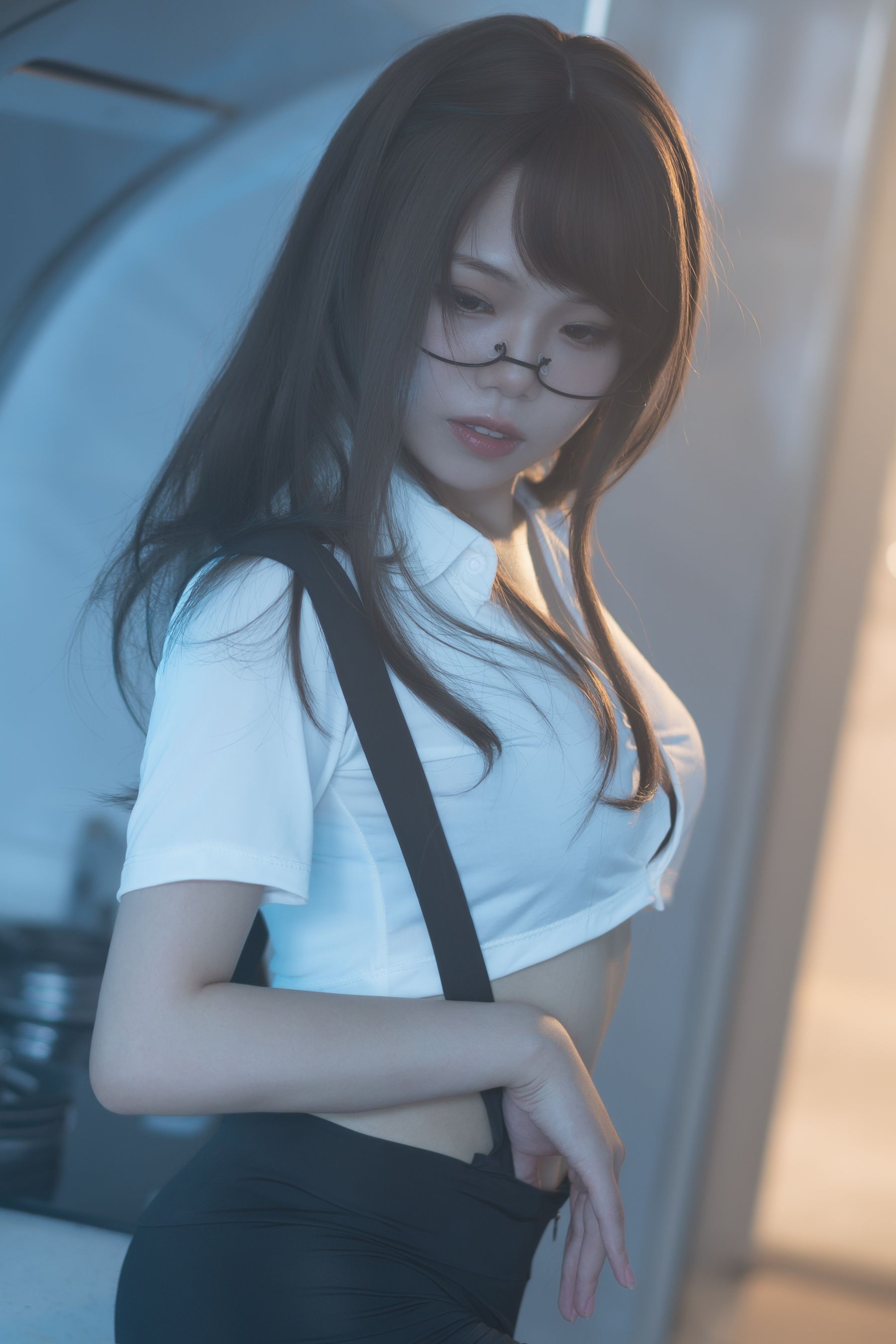 七月喵子 – 眼镜娘1号 [21P]