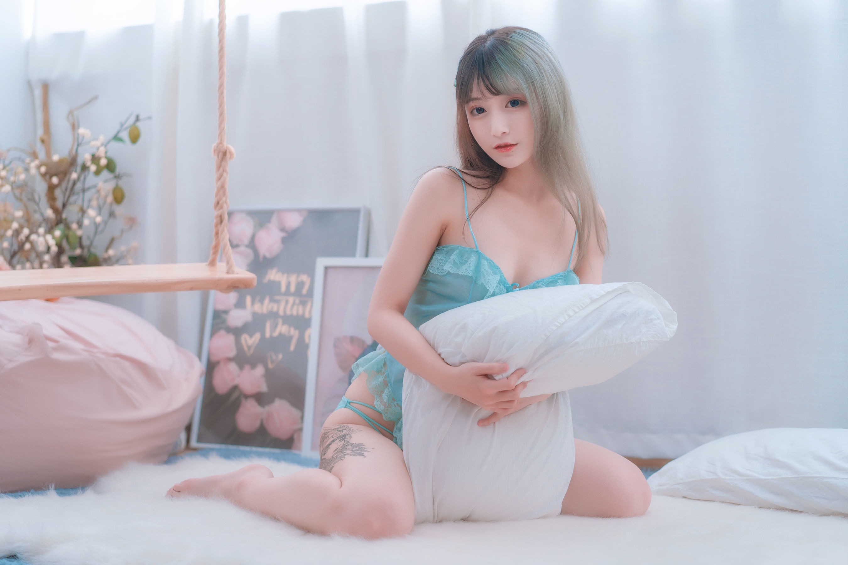 动漫博主铁板烧鬼舞w – 露背 [20P]