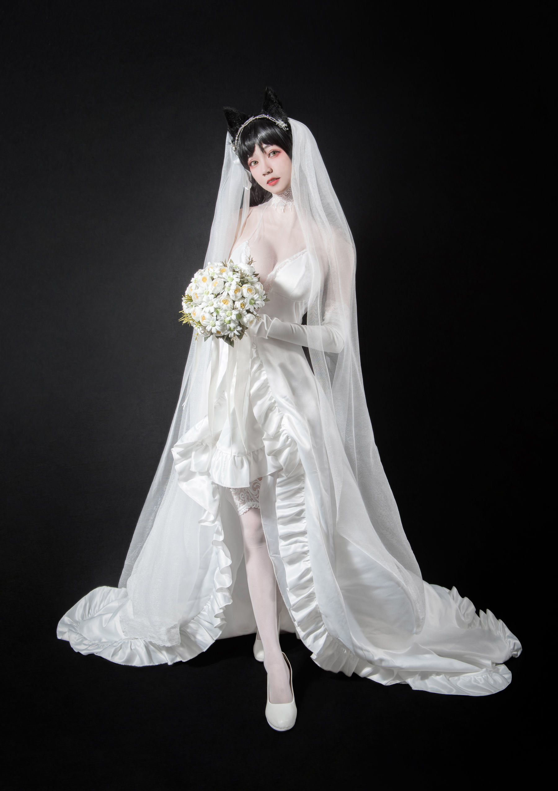 [萝莉COS] 小妖精你的负卿 – 爱宕花嫁 [9P]