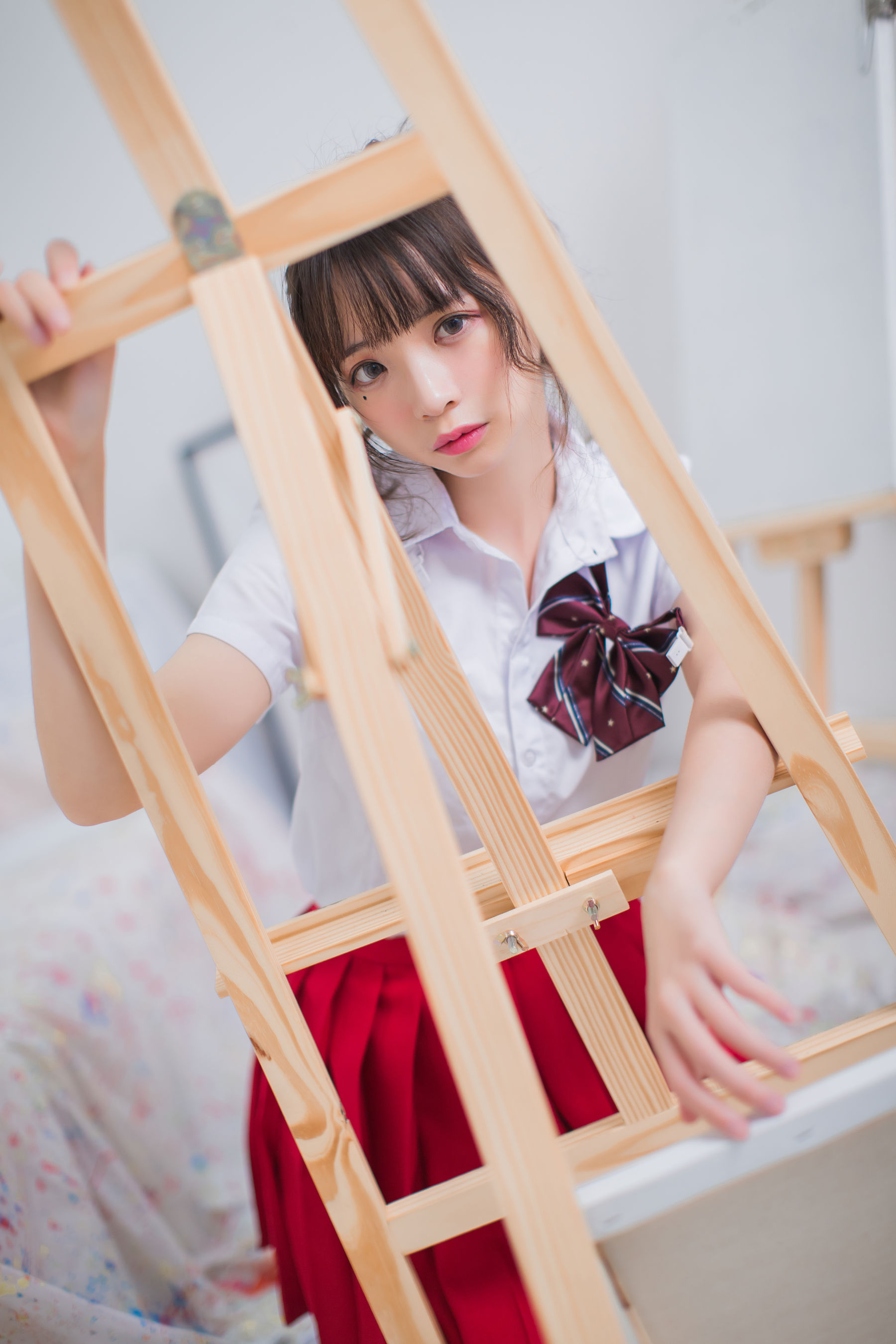 疯猫ss 画室JK少女 [23P]