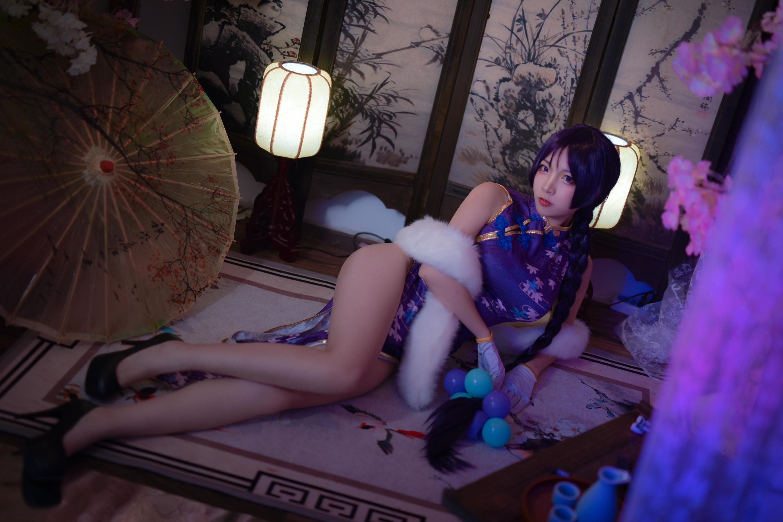 人气Coser二佐Nisa Fate奶光旗袍 [20P]