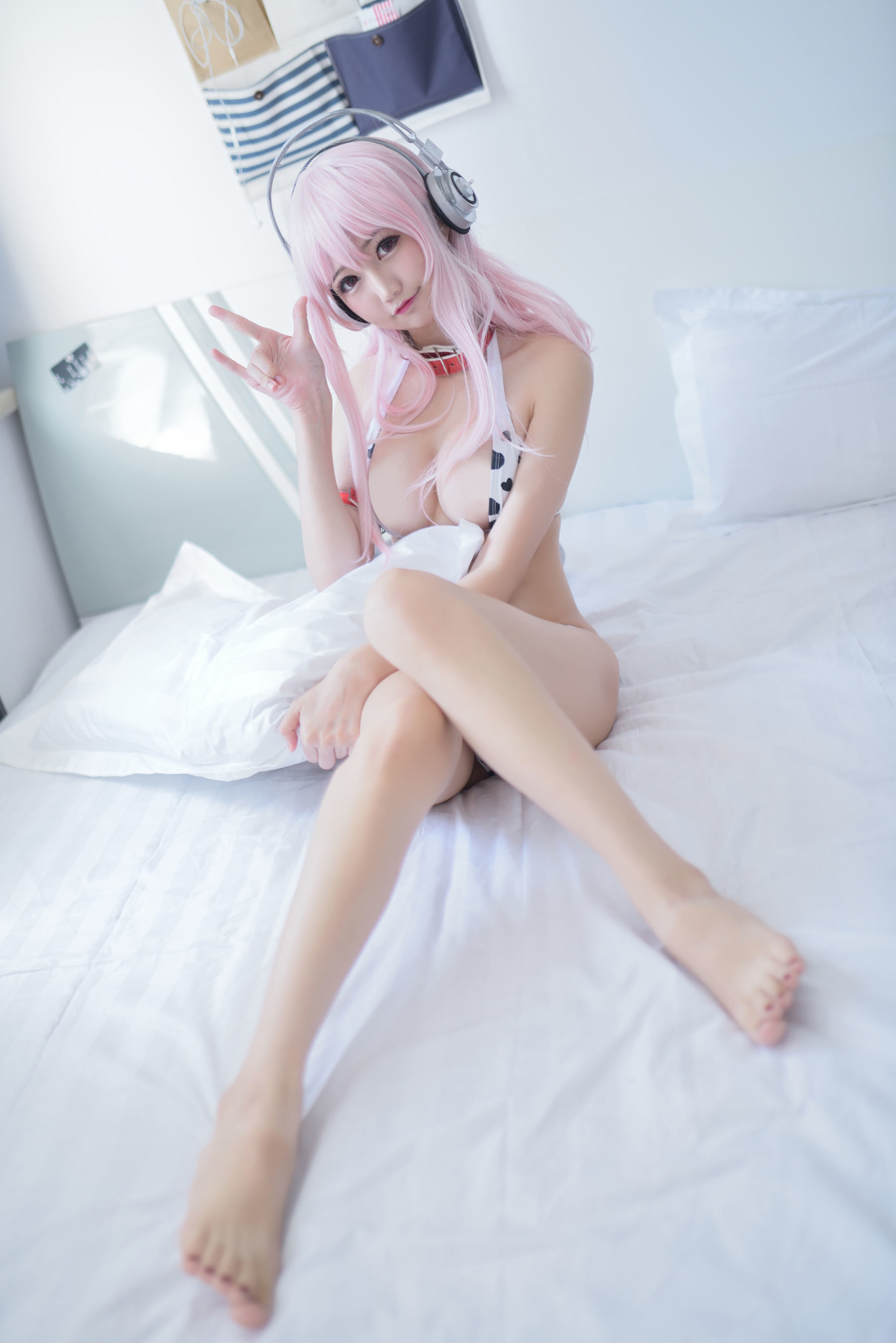 [萝莉COS] NAGISA魔物喵 Super Sonico 索尼子 [48P]