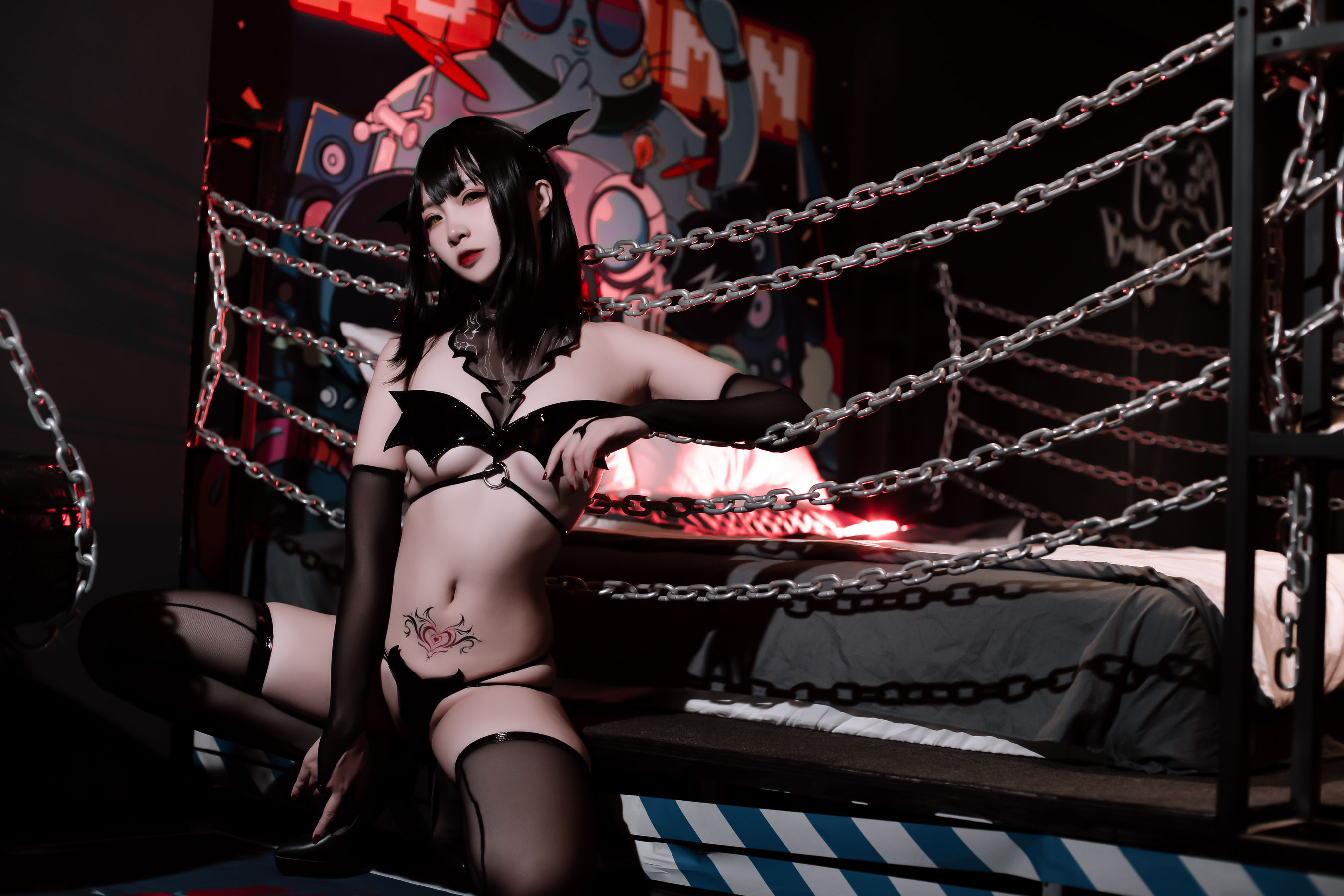 [Cosplay写真] 人气Coser二佐Nisa – 恶堕小恶魔 [23P]