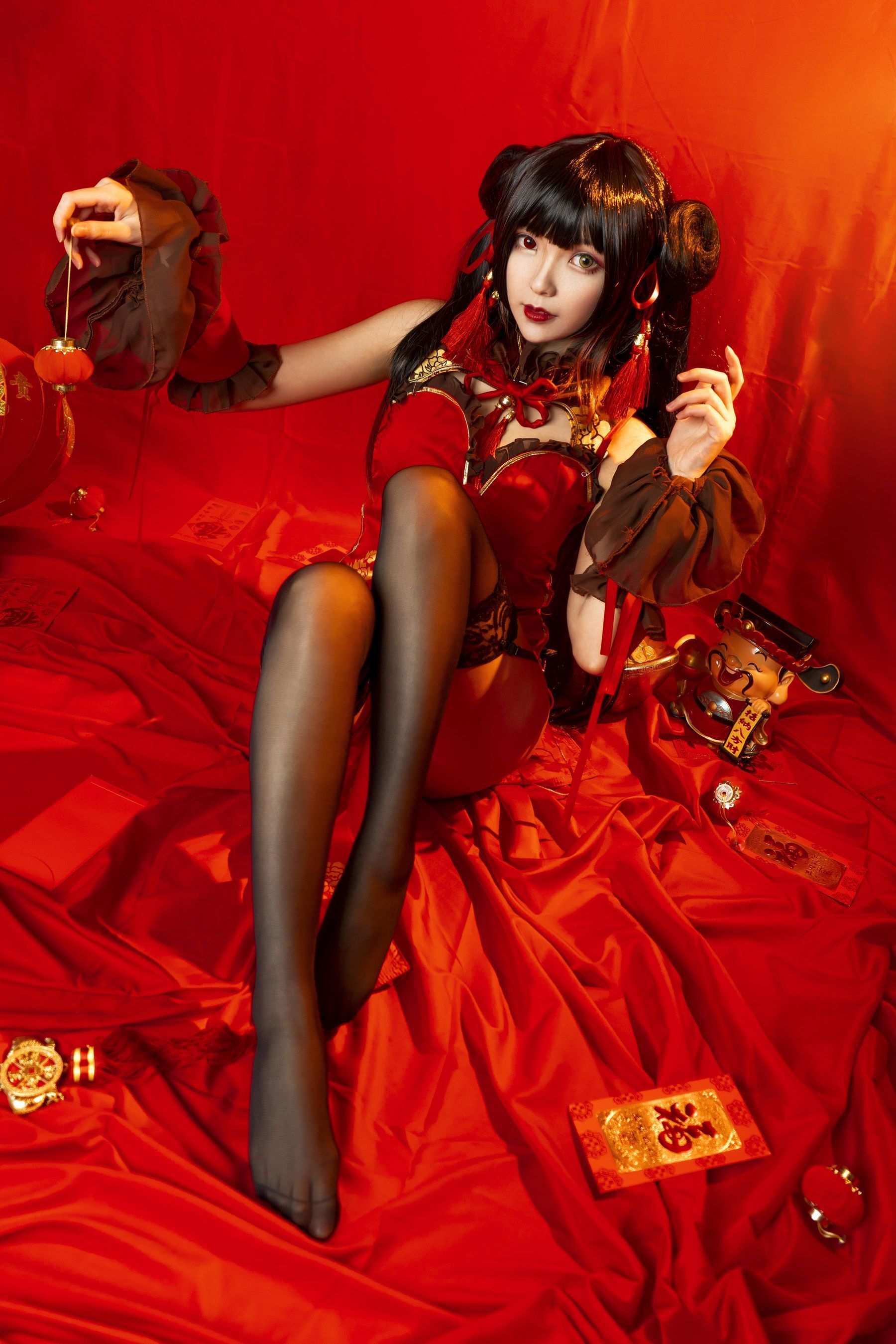 Coser小姐姐妍子坚不可摧 狂三新年 [15P]