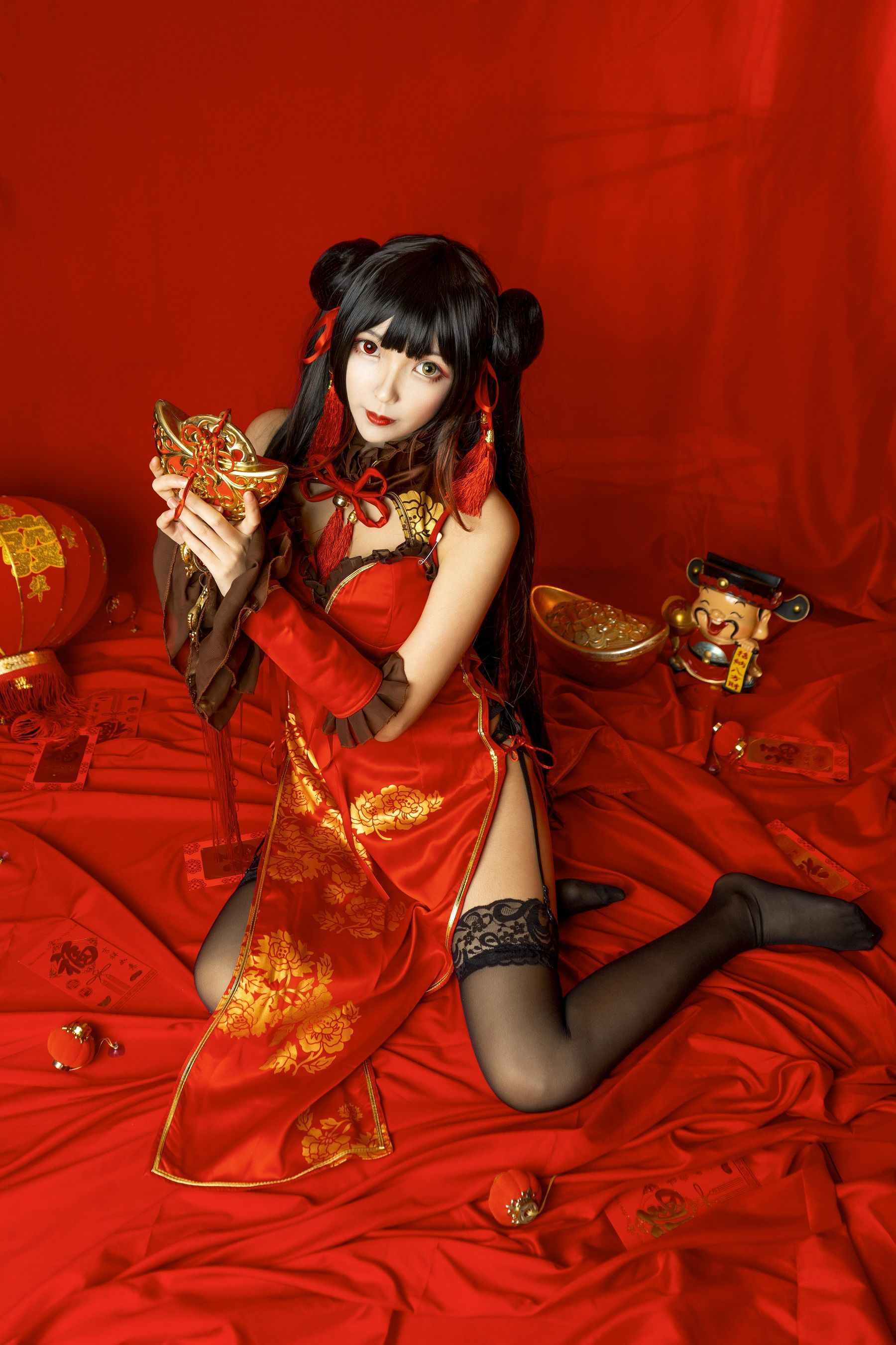 Coser小姐姐妍子坚不可摧 狂三新年 [15P]