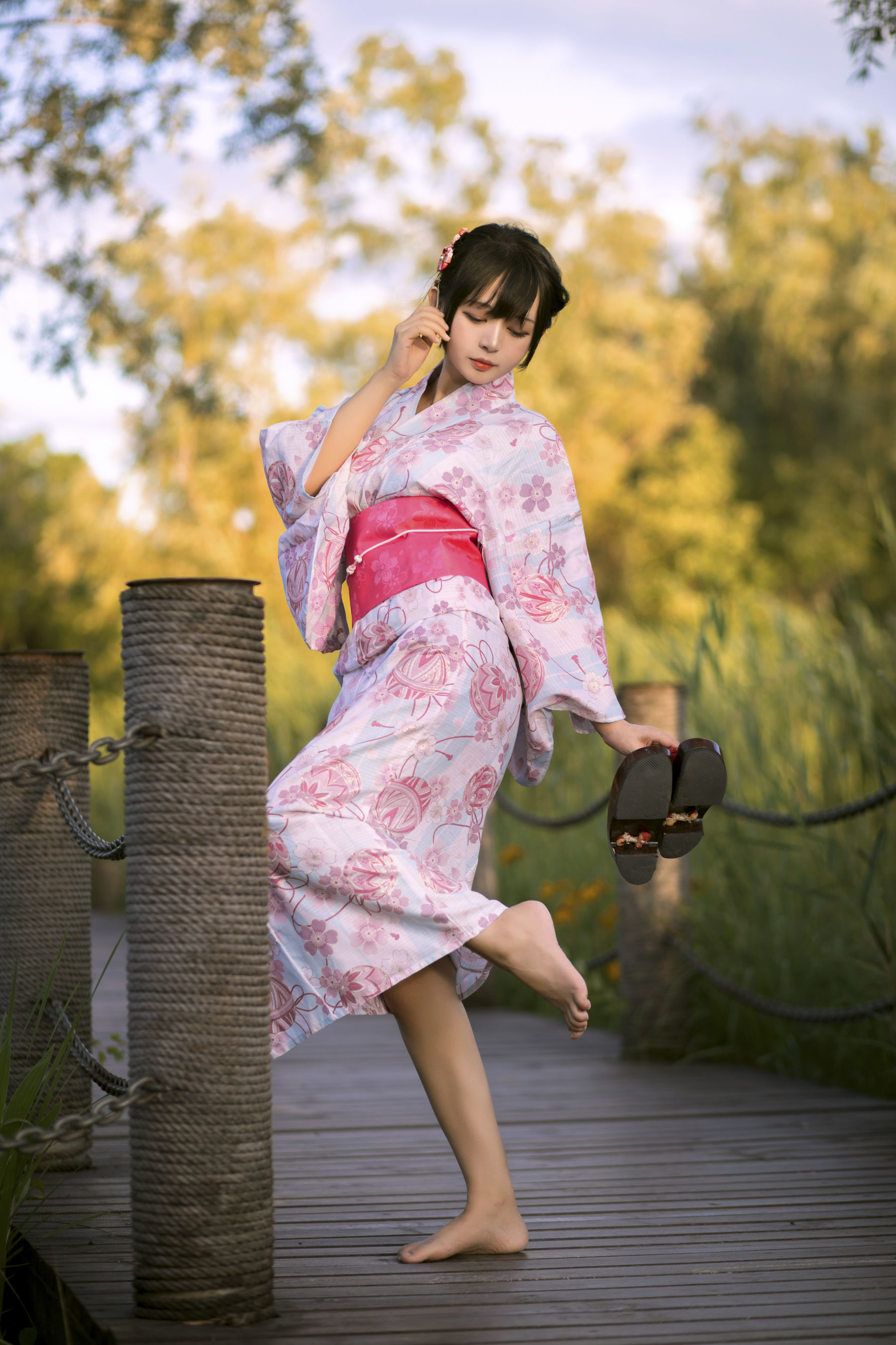 大眼萌妹黑猫猫OvO 和服超进化 [14P]