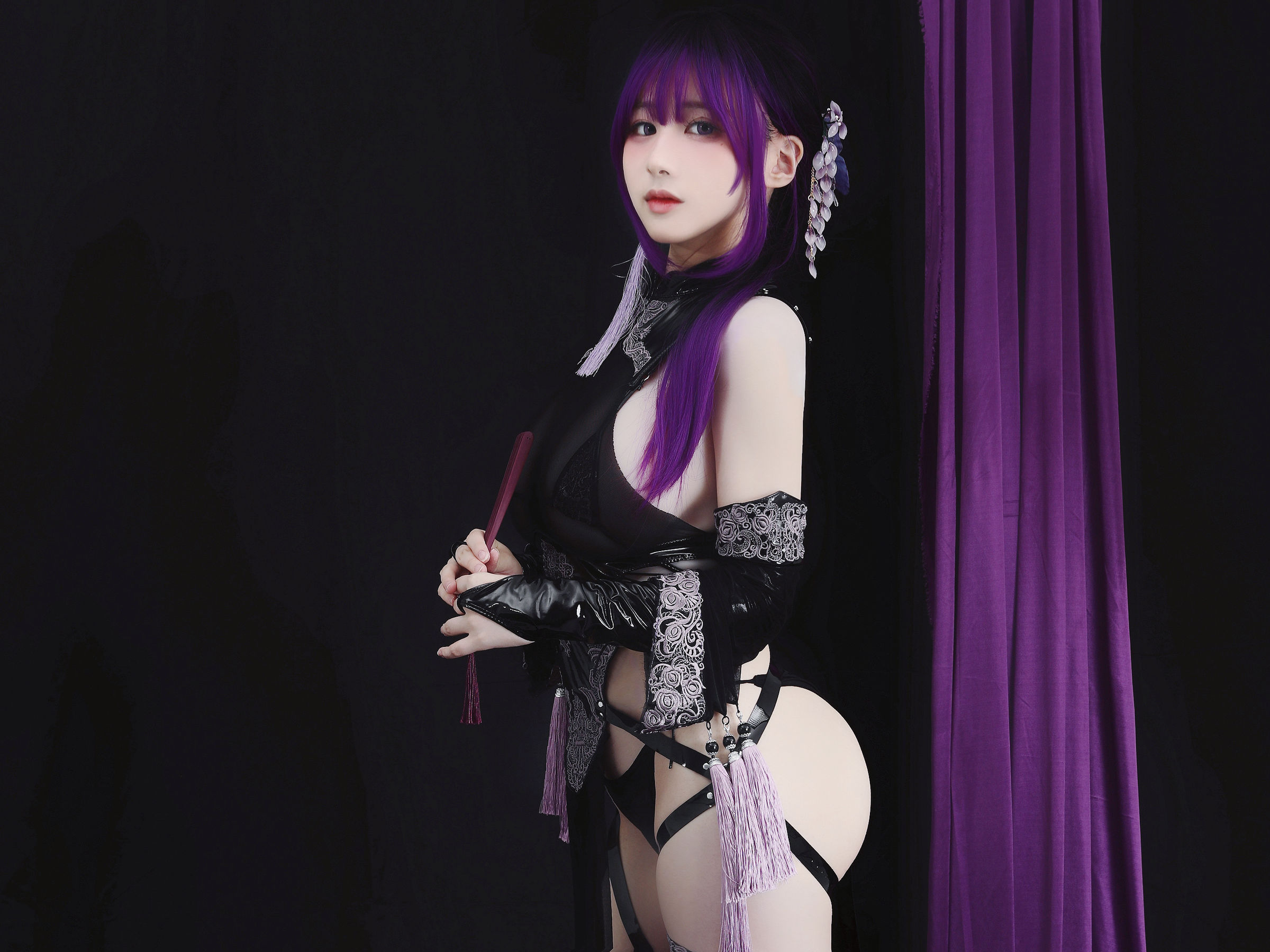 幼愛youmeko – 紫流苏旗袍 [35P]