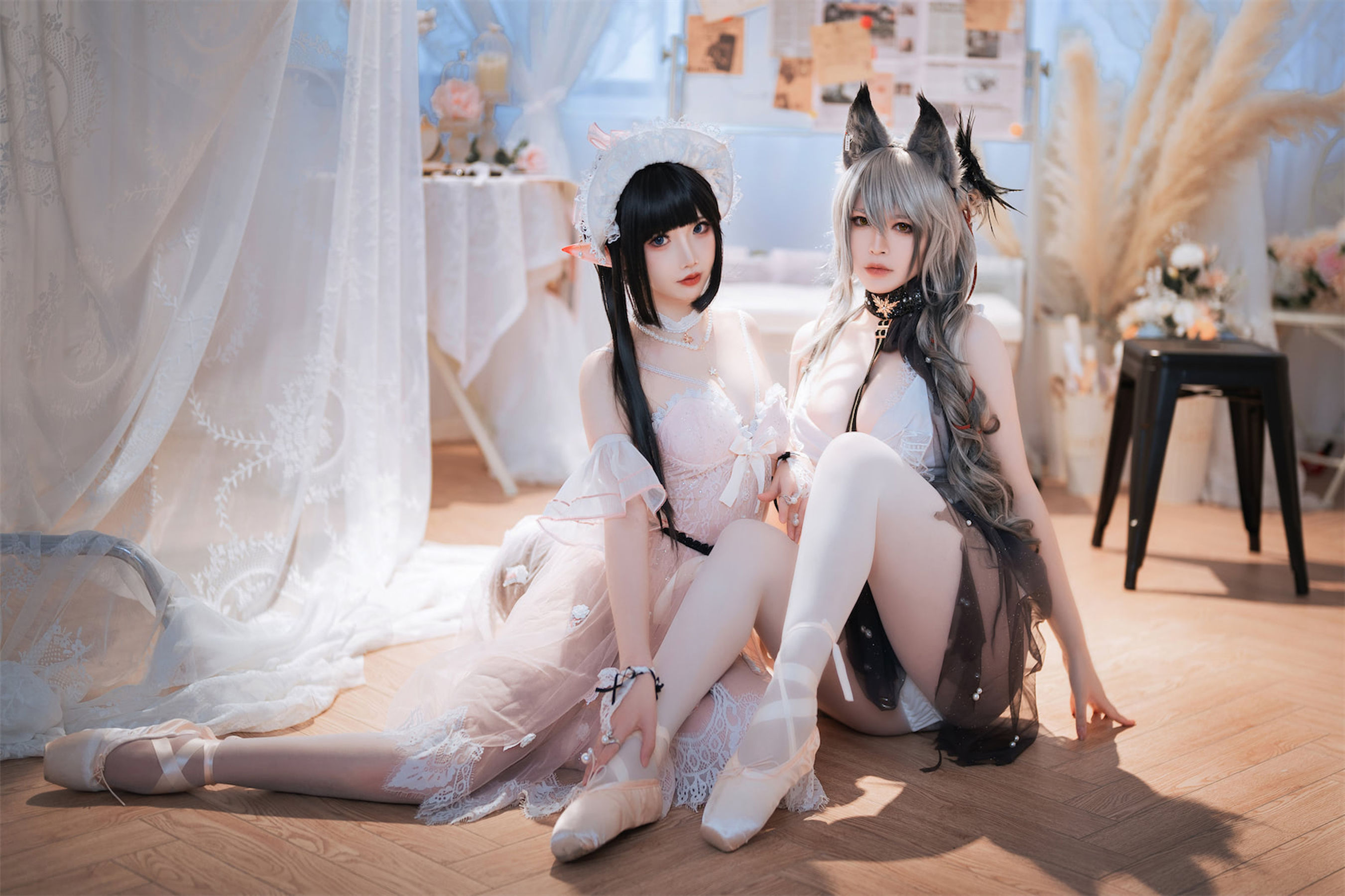 面饼仙儿&#038;半半子 – Arknights 黑x森蚺バレエ [56P]