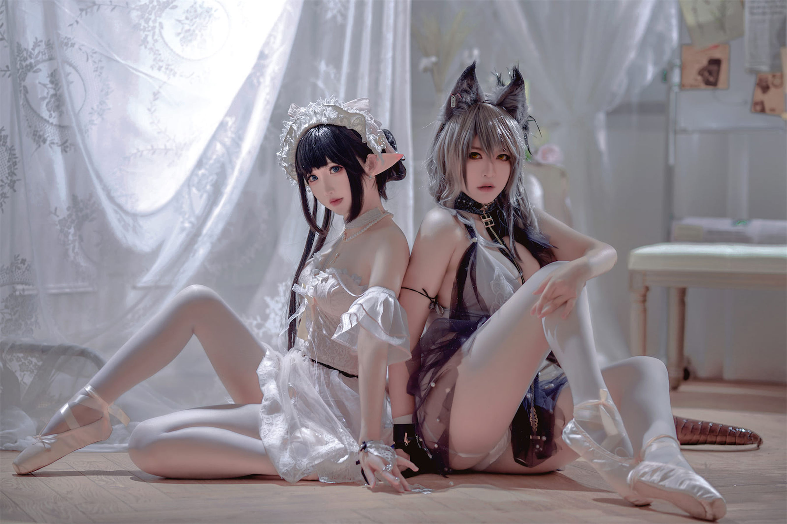 面饼仙儿&#038;半半子 – Arknights 黑x森蚺バレエ [56P]