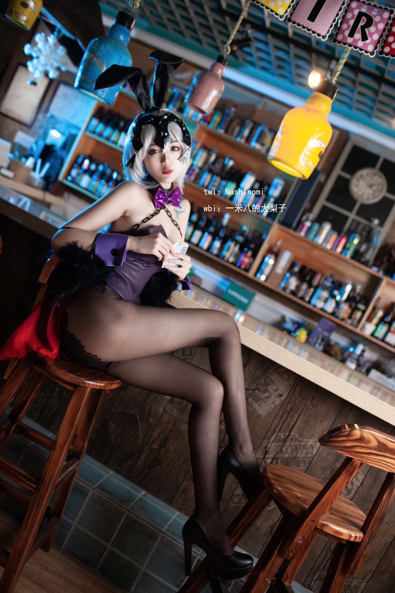 一米八的大梨子 – 黑贞兔女郎 [11P]