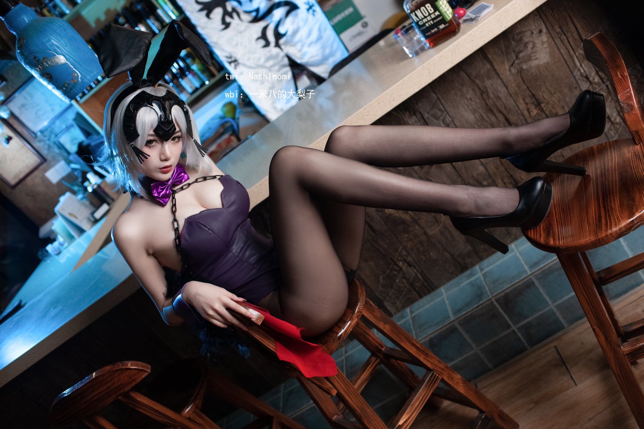 一米八的大梨子 – 黑贞兔女郎 [11P]