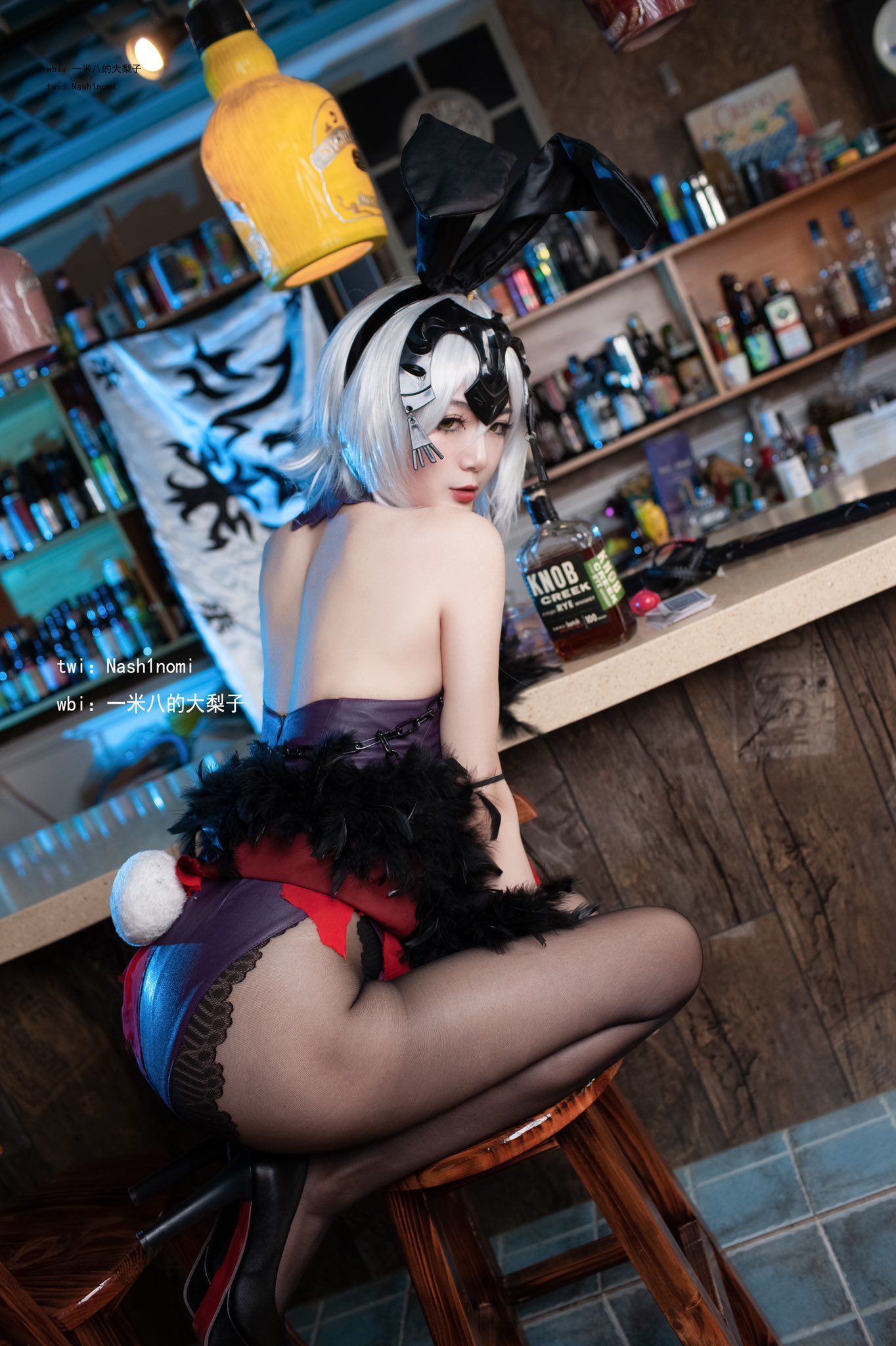 一米八的大梨子 – 黑贞兔女郎 [11P]