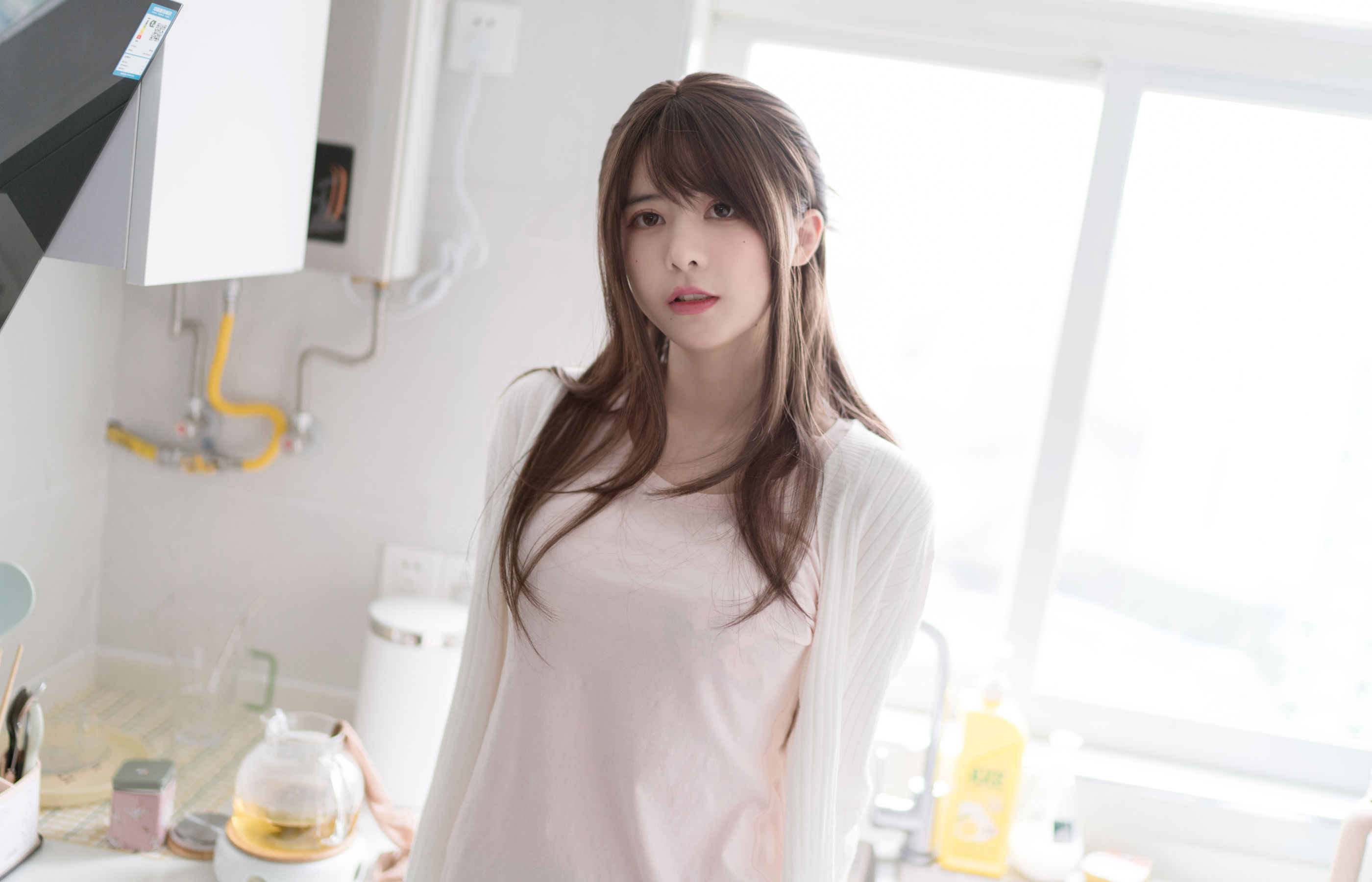 萌妹子眼酱大魔王w – 人妻丝袜红茶 [48P]