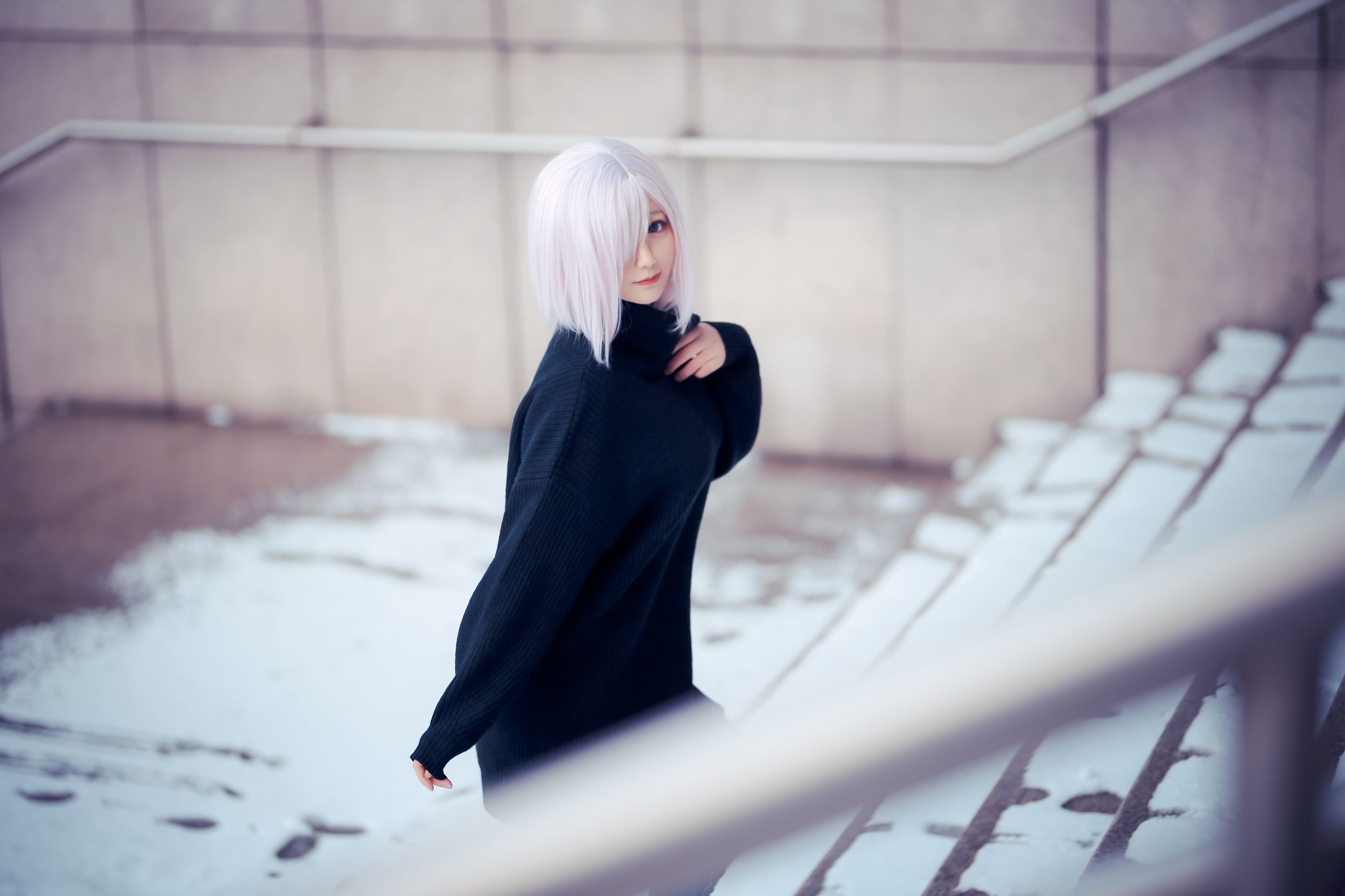 动漫博主弦音sic – 玛修 C93同人毛衣 [9P]