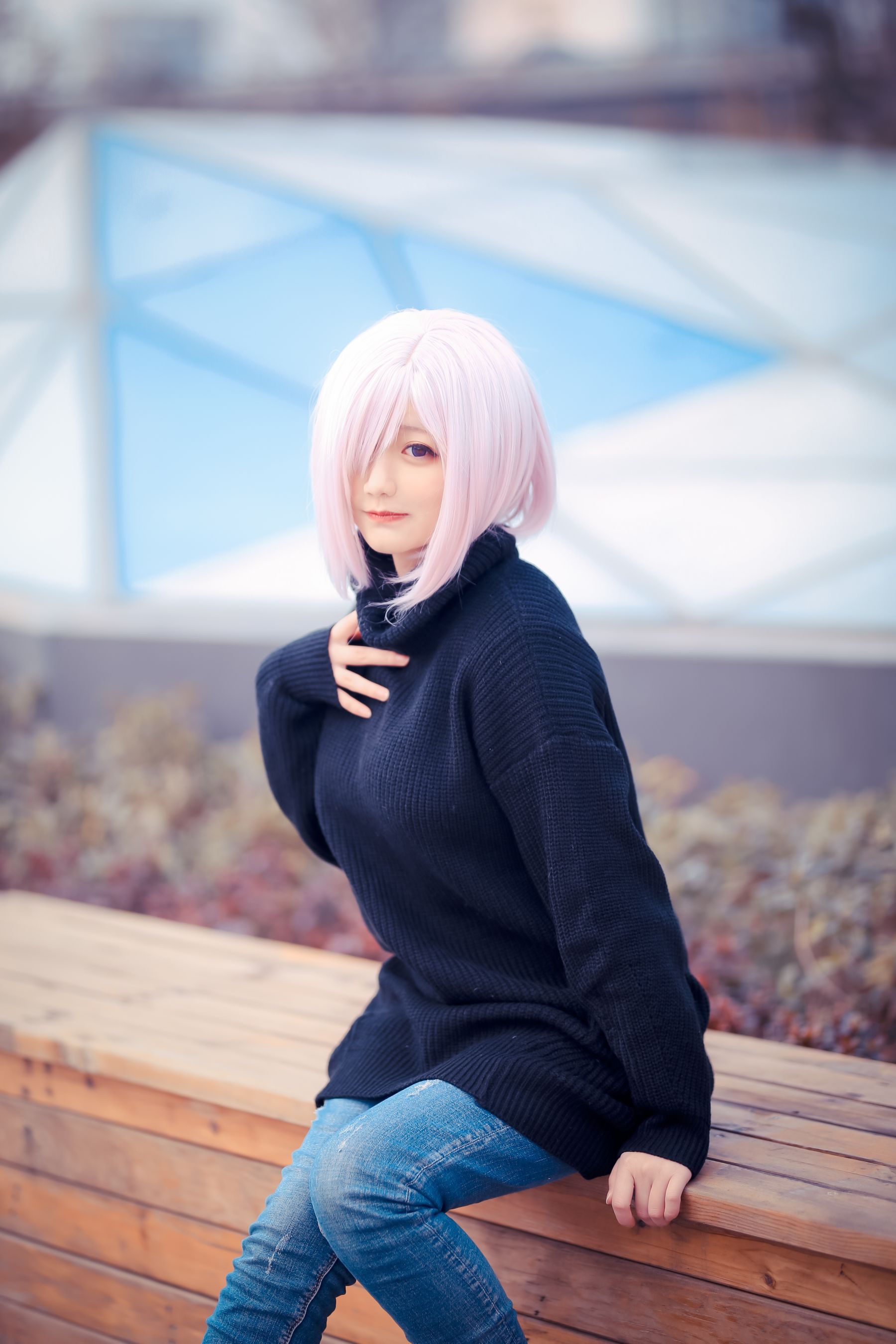 动漫博主弦音sic – 玛修 C93同人毛衣 [9P]