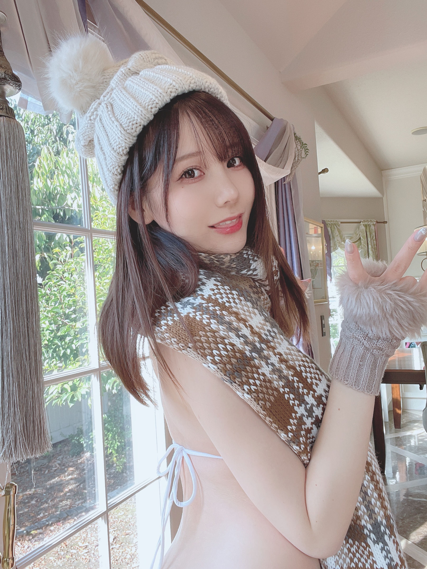 日本甜美COSERけんけん[fantia] 20220114-ビキニマフラー [12P]