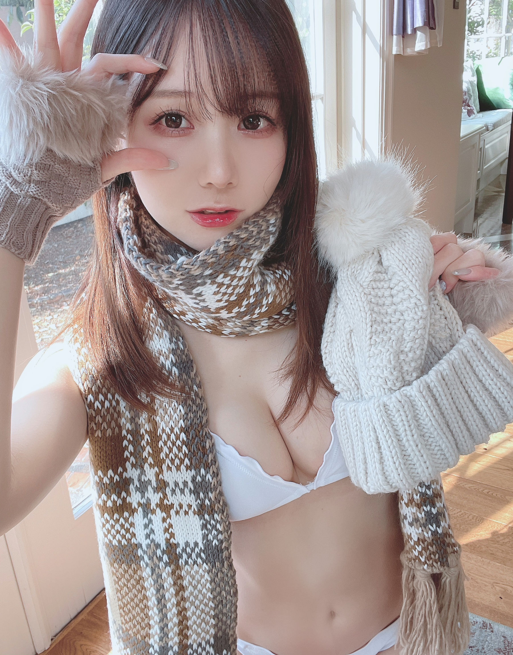 日本甜美COSERけんけん[fantia] 20220114-ビキニマフラー [12P]