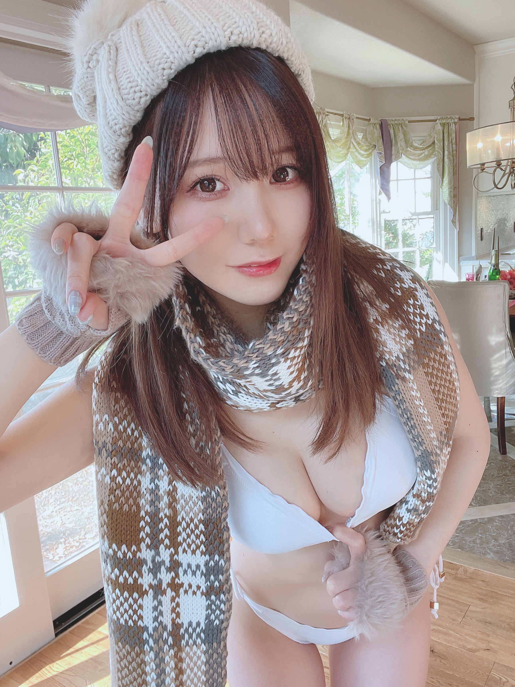 日本甜美COSERけんけん[fantia] 20220114-ビキニマフラー [12P]