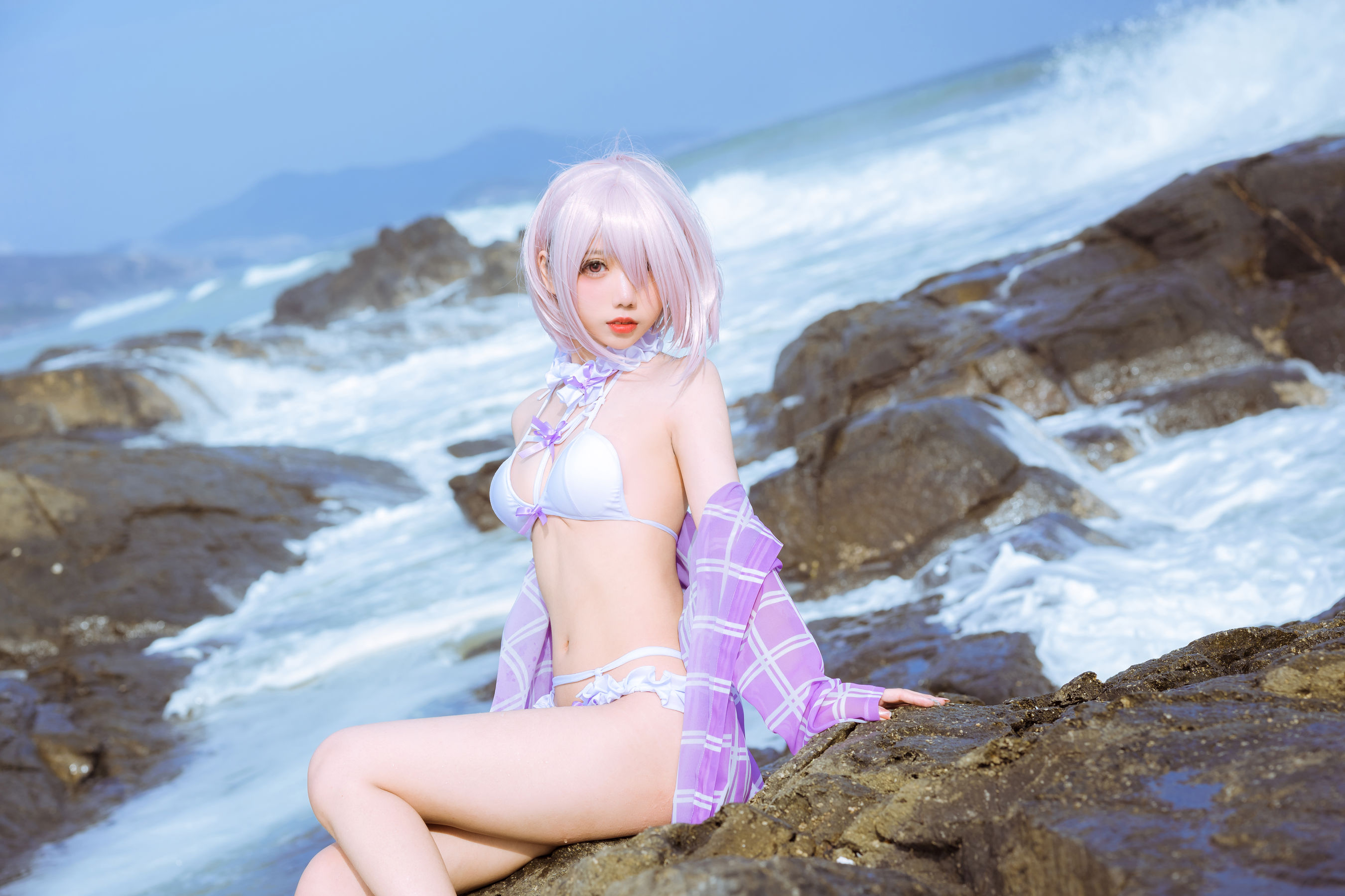 动漫博主果咩酱w – 海边玛修 [35P]