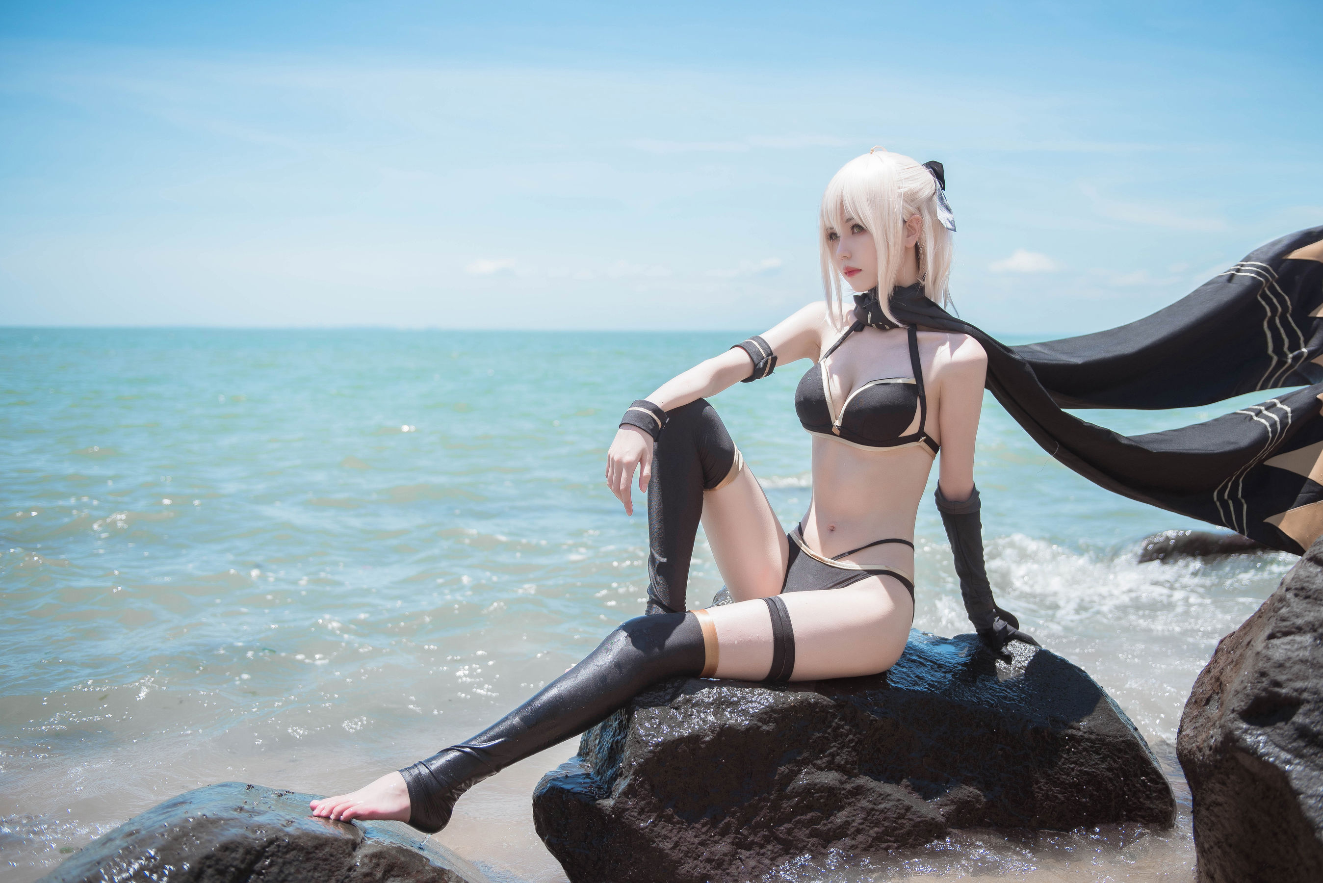 小妖精你的负卿 – 冲田总司泳装 [22P]