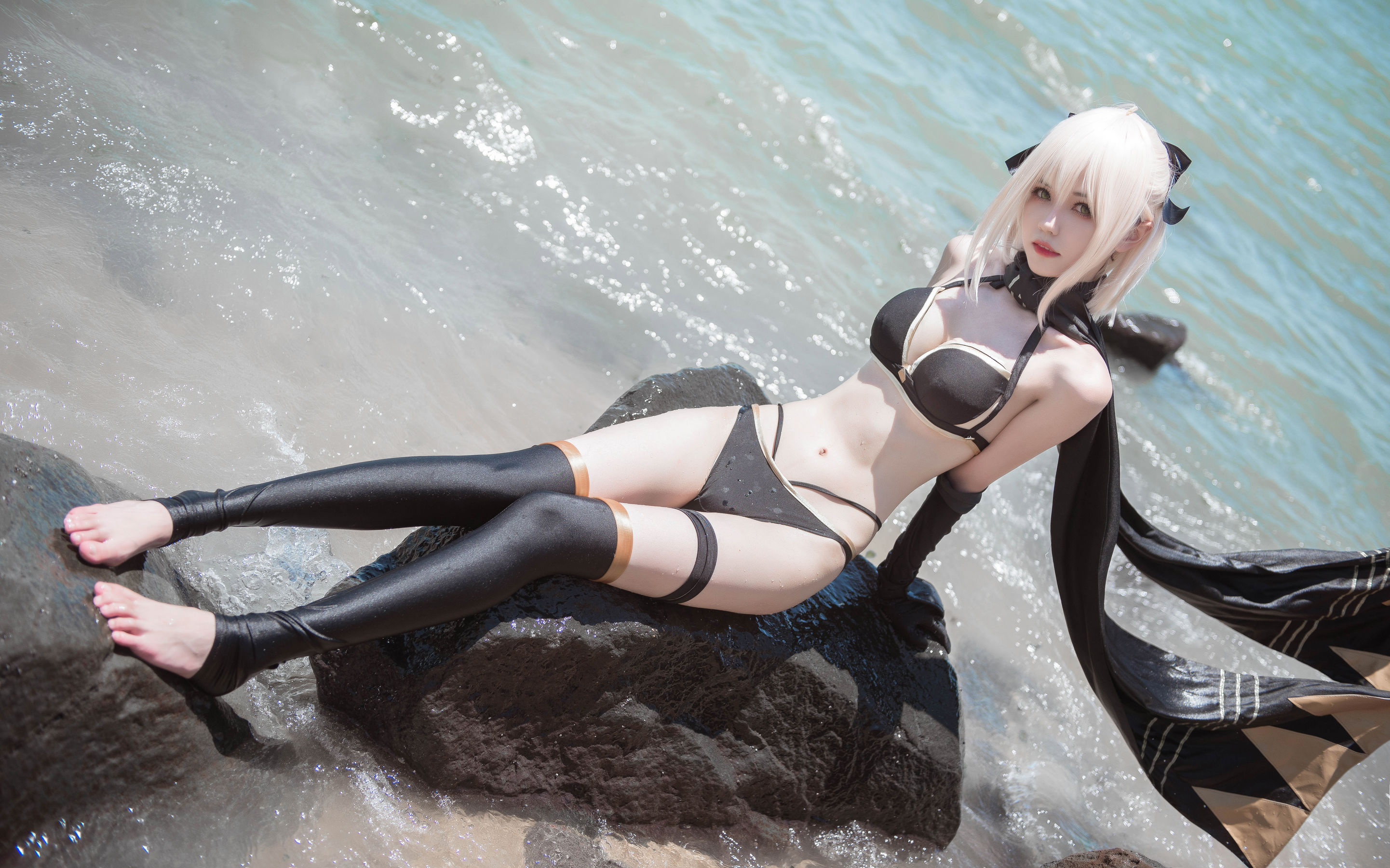 小妖精你的负卿 – 冲田总司泳装 [22P]