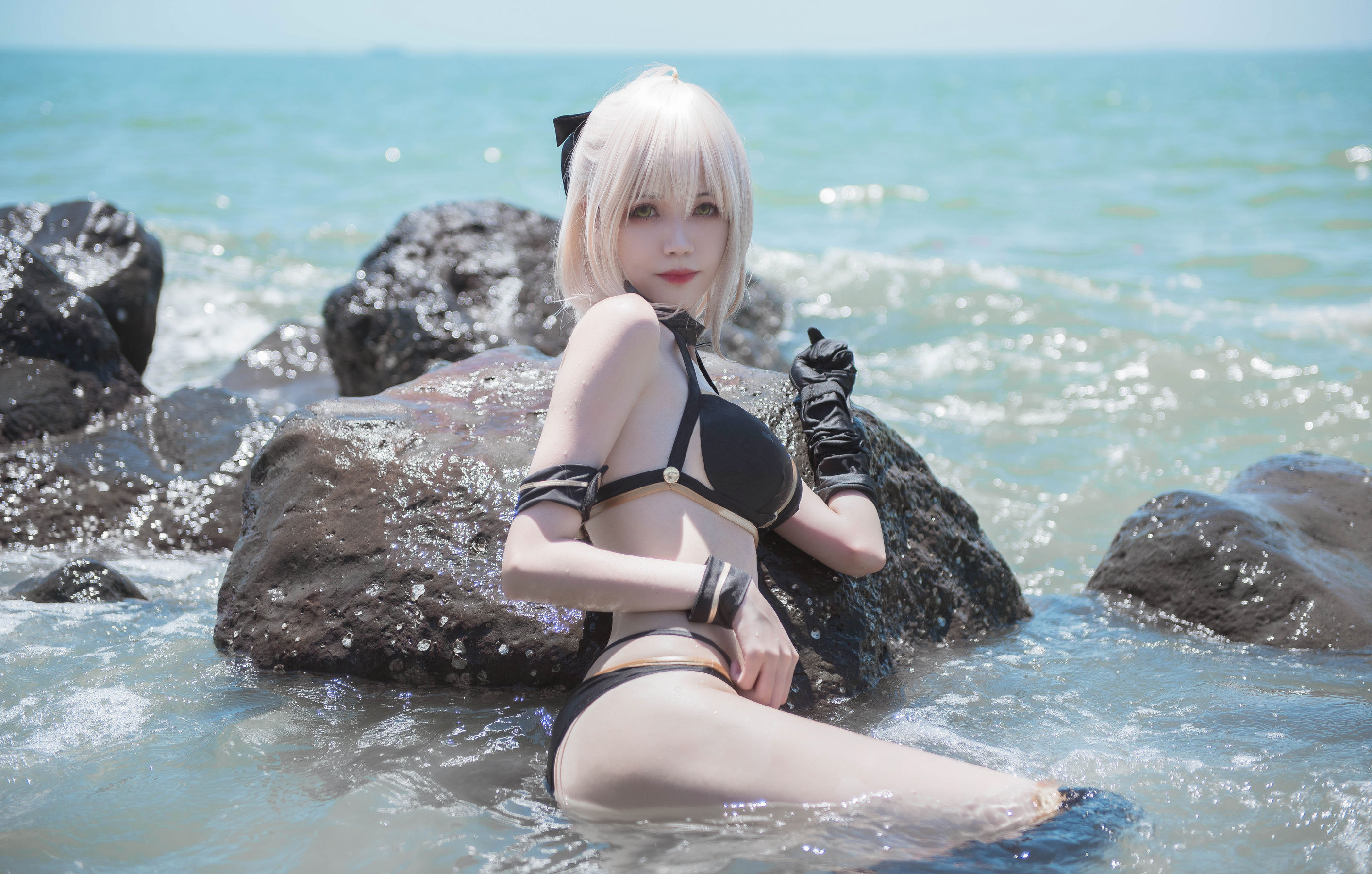 小妖精你的负卿 – 冲田总司泳装 [22P]