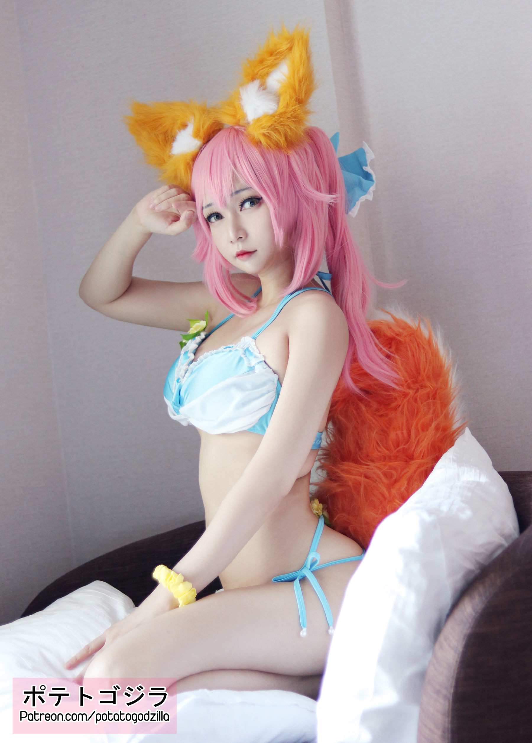 Coser小姐姐Potato Godzilla – Tamamo Bikini [20P]