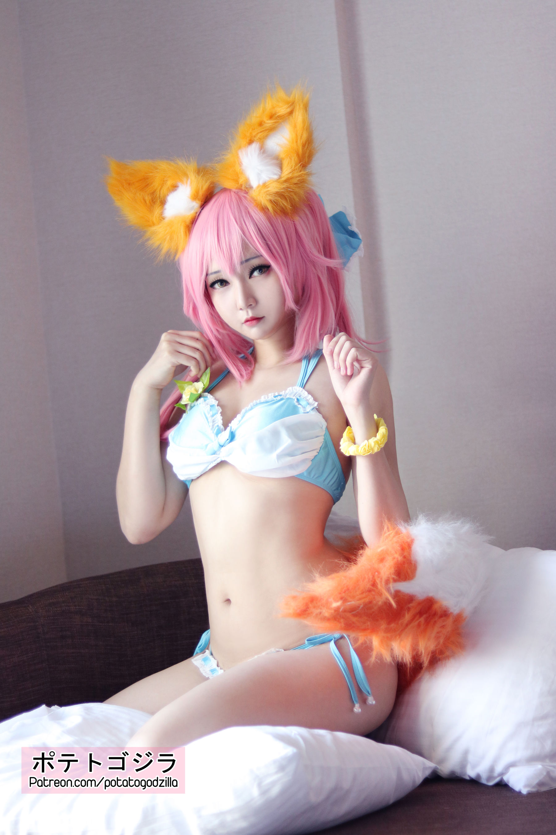 Coser小姐姐Potato Godzilla – Tamamo Bikini [20P]