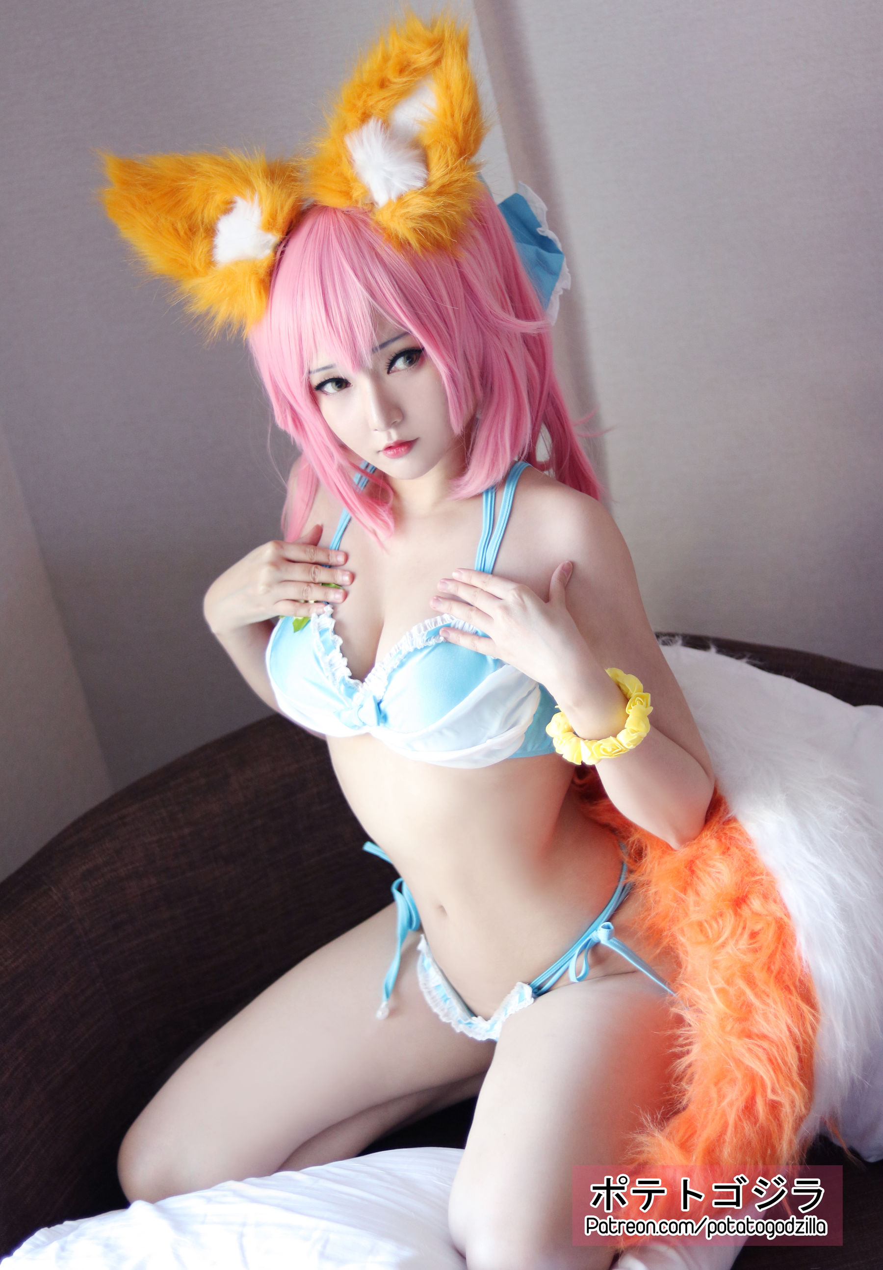 Coser小姐姐Potato Godzilla – Tamamo Bikini [20P]