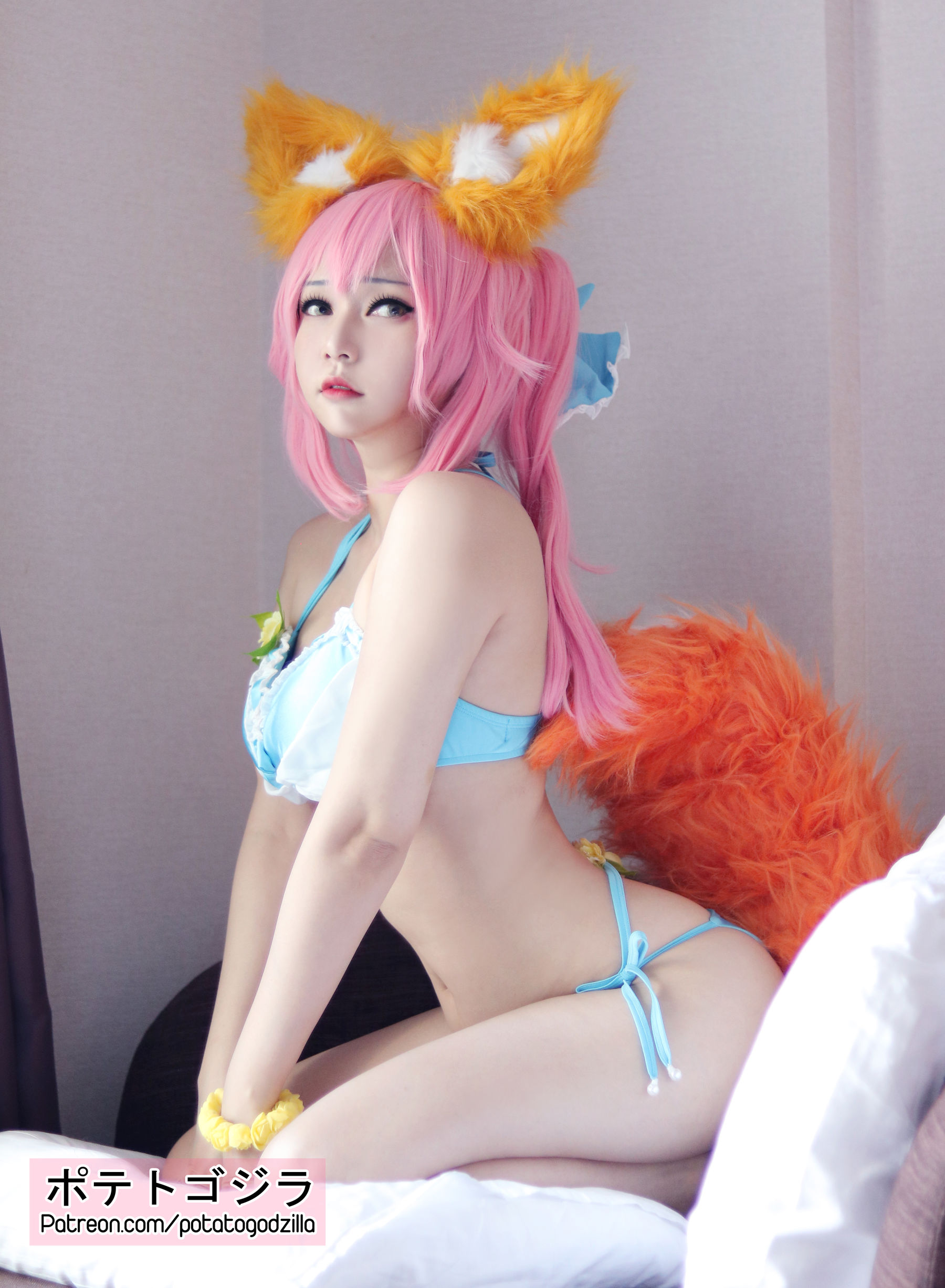 Coser小姐姐Potato Godzilla – Tamamo Bikini [20P]
