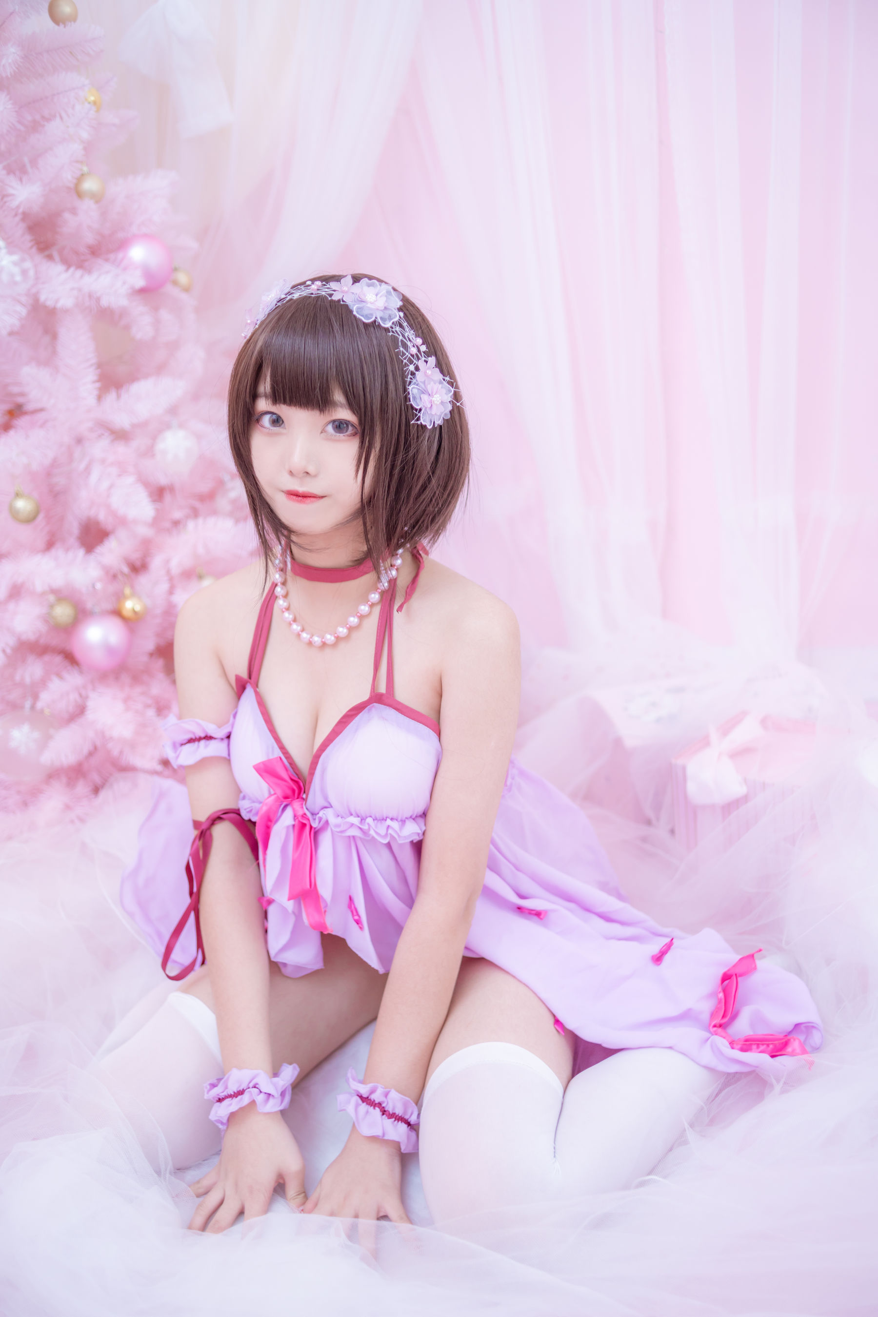 萌系小姐姐蜜汁猫裘 加藤惠睡衣 [14P]