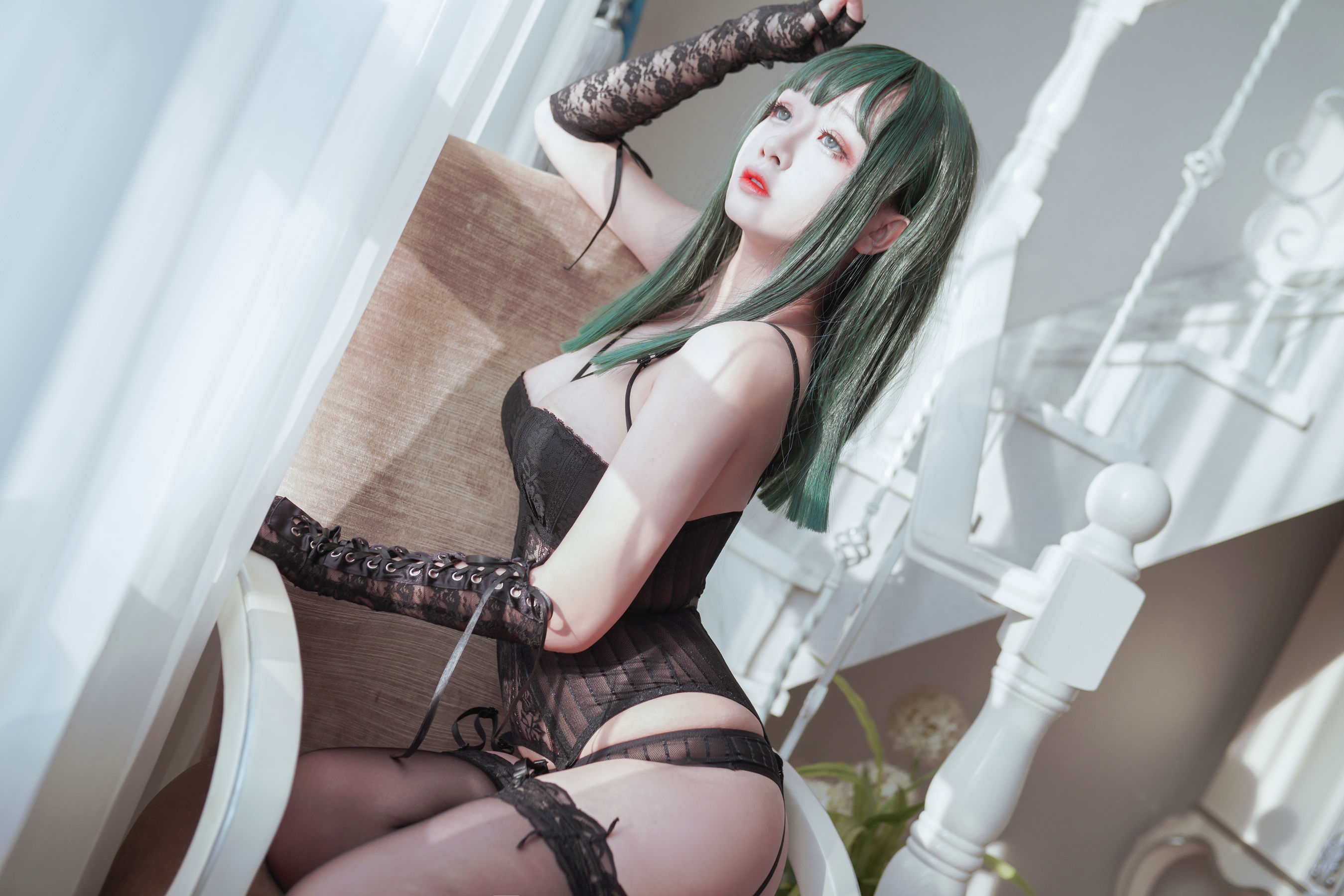 Cosplay日奈娇 – 黑丝紧束 [9P]