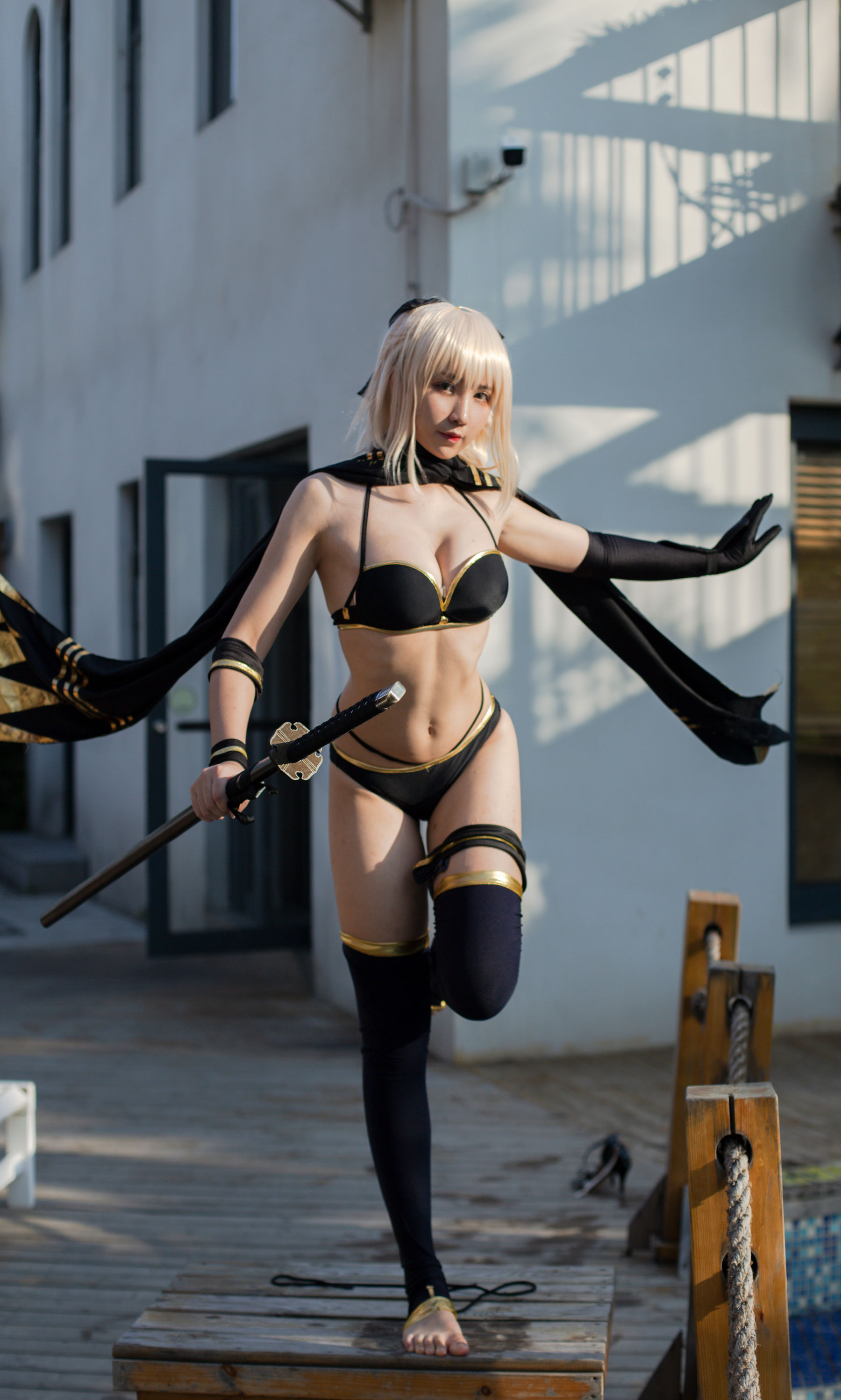 动漫博主九曲Jean – 冲田泳装 [19P]