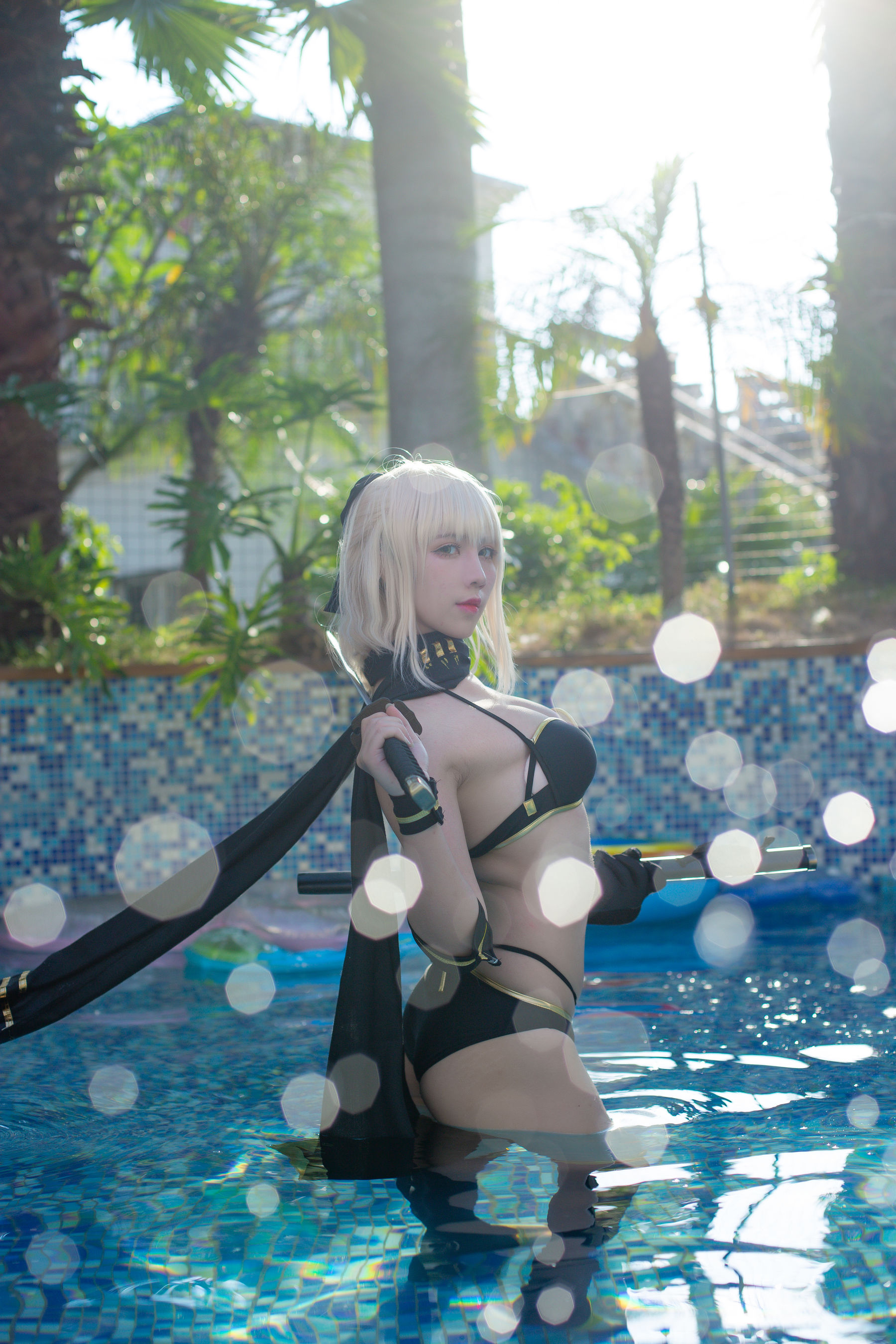 动漫博主九曲Jean – 冲田泳装 [19P]