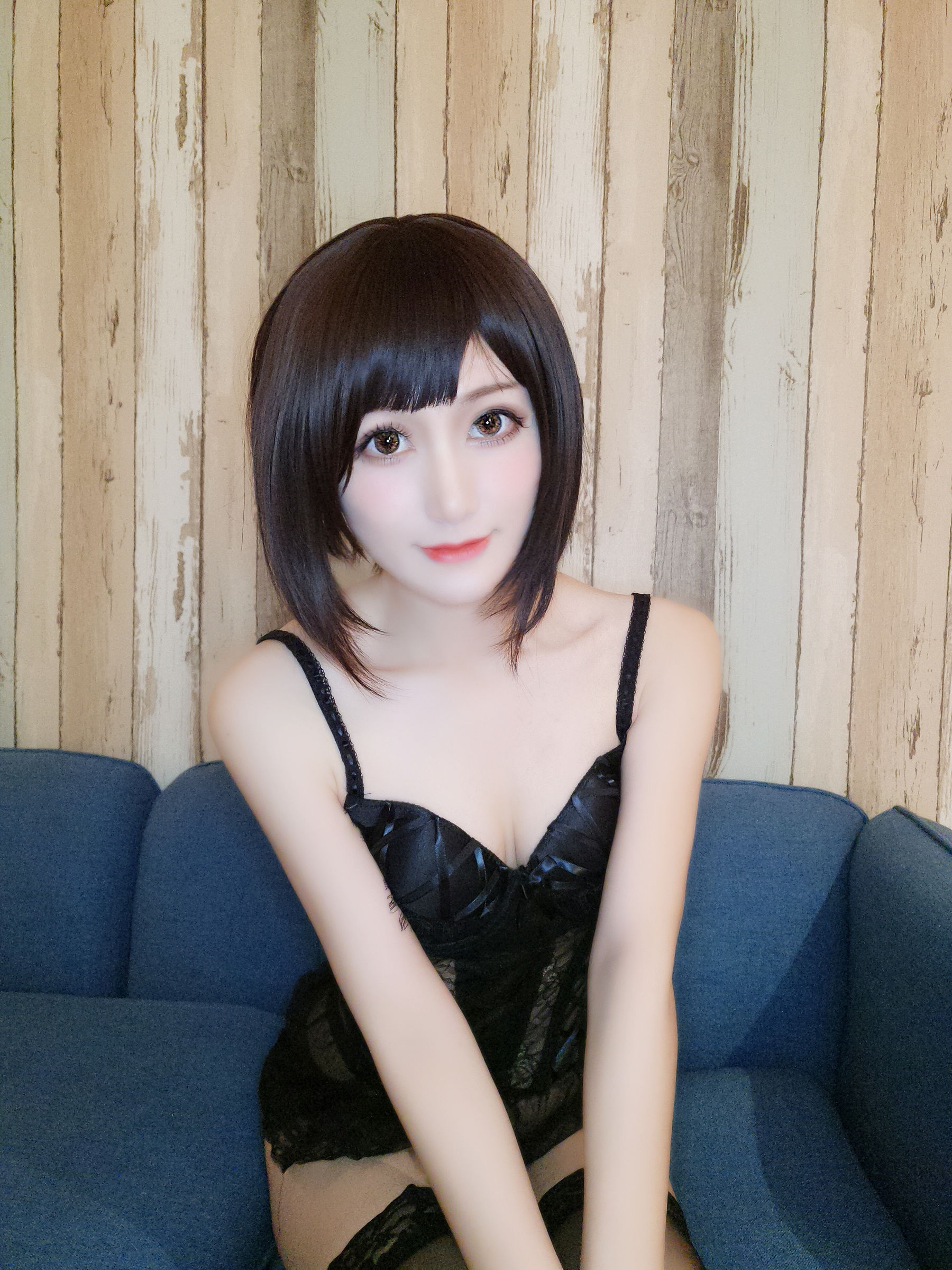 木之本果 – 黑色情趣内衣 [22P]