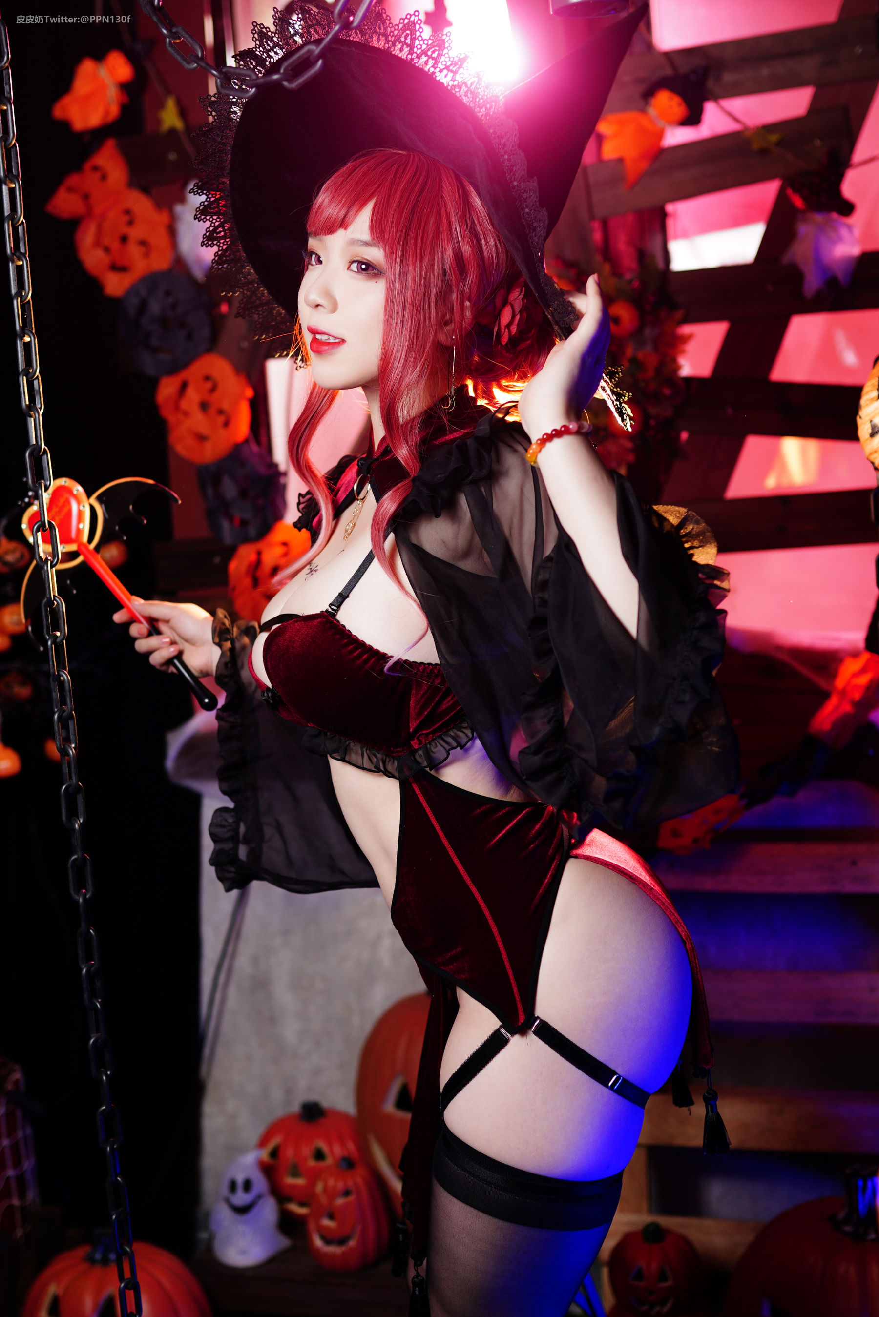 皮皮奶可可爱了啦 – 万圣节女巫 [48P]